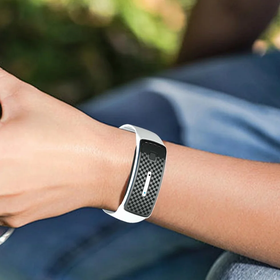 Pulsera Repelente de Mosquitos Ultrasónica Recargable Impermeable 3 Modos para Niños y Adultos Acampar