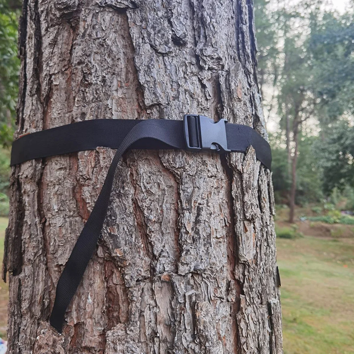 scosao Treestand Correa Multi-Gancho Caza Soporte para Accesorios, Puesto de Caza de Árbol para Equipos de Caza de Camping, Acampada al Aire Libre, Senderismo