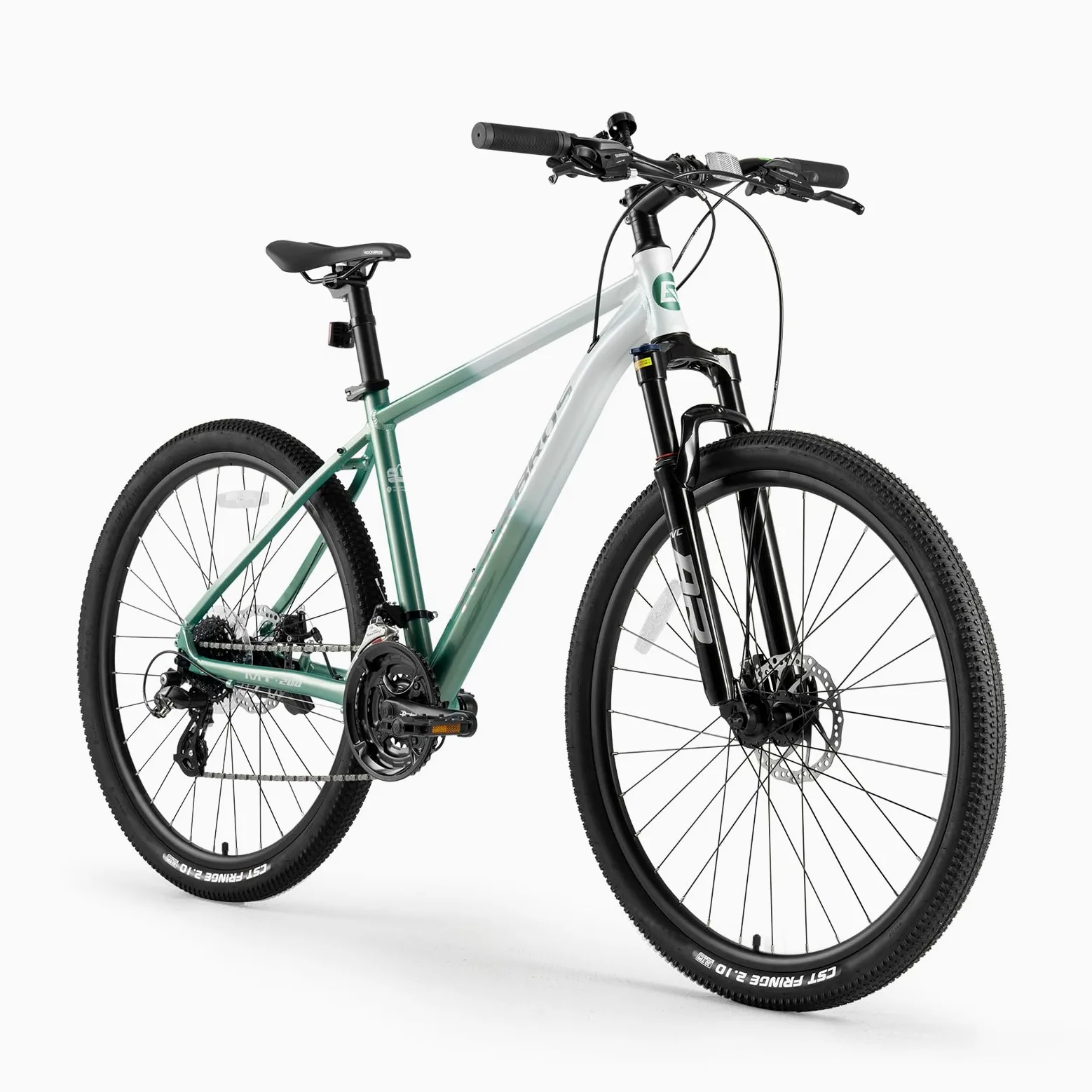 ROCKBROS MT·200 Bicicleta de Montaña 27.5", Cuadro de Aluminio con Frenos de Disco y 24 Velocidades Shimano Altus M310, Tallas 16/18/21 Pulgadas para Hombre y Mujer