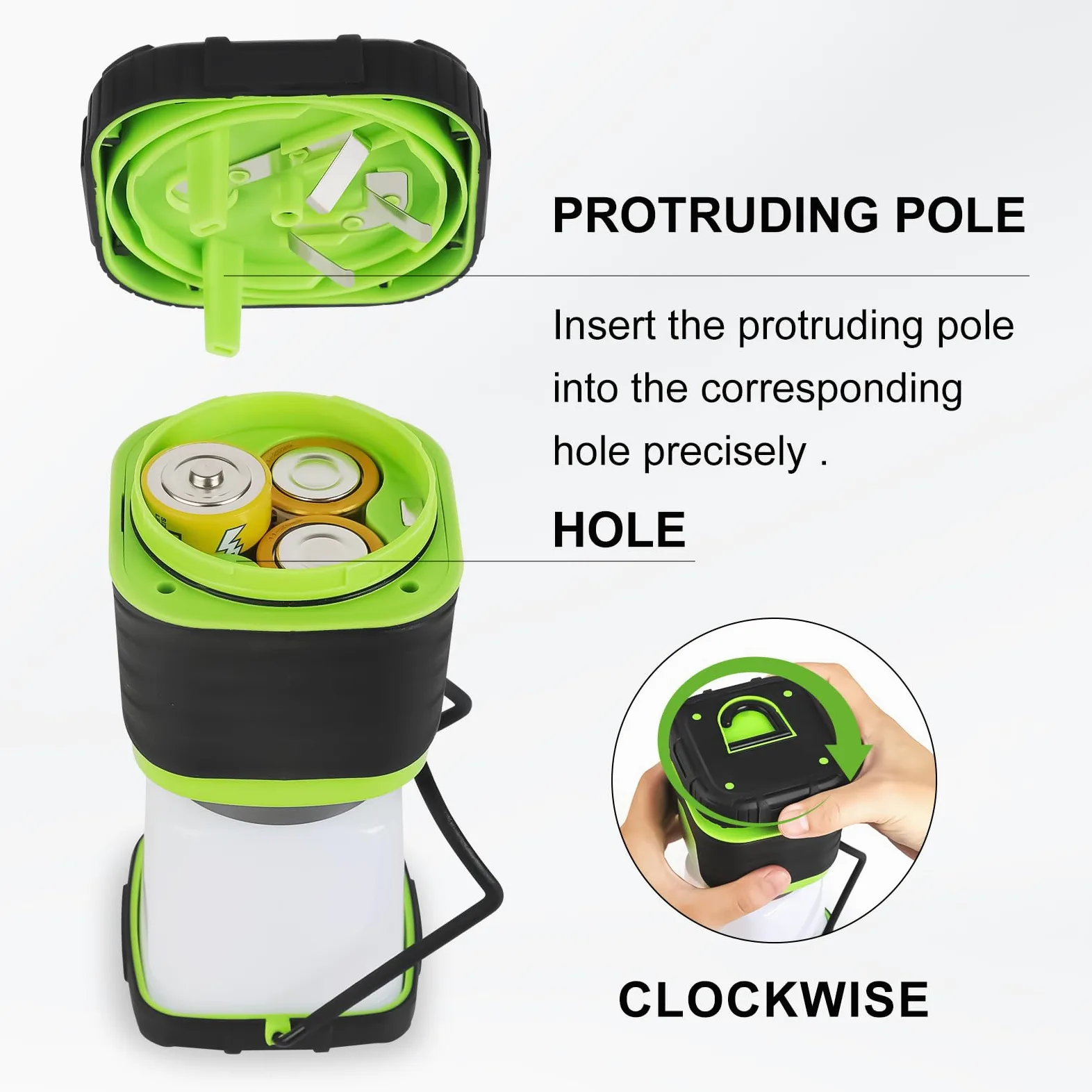 Linterna LED de camping, 1000 lúmenes, 4 modos de luz, funciona con pilas, IPX4 impermeable, linterna de emergencia regulable con indicador de batería para acampar al aire libre, senderismo