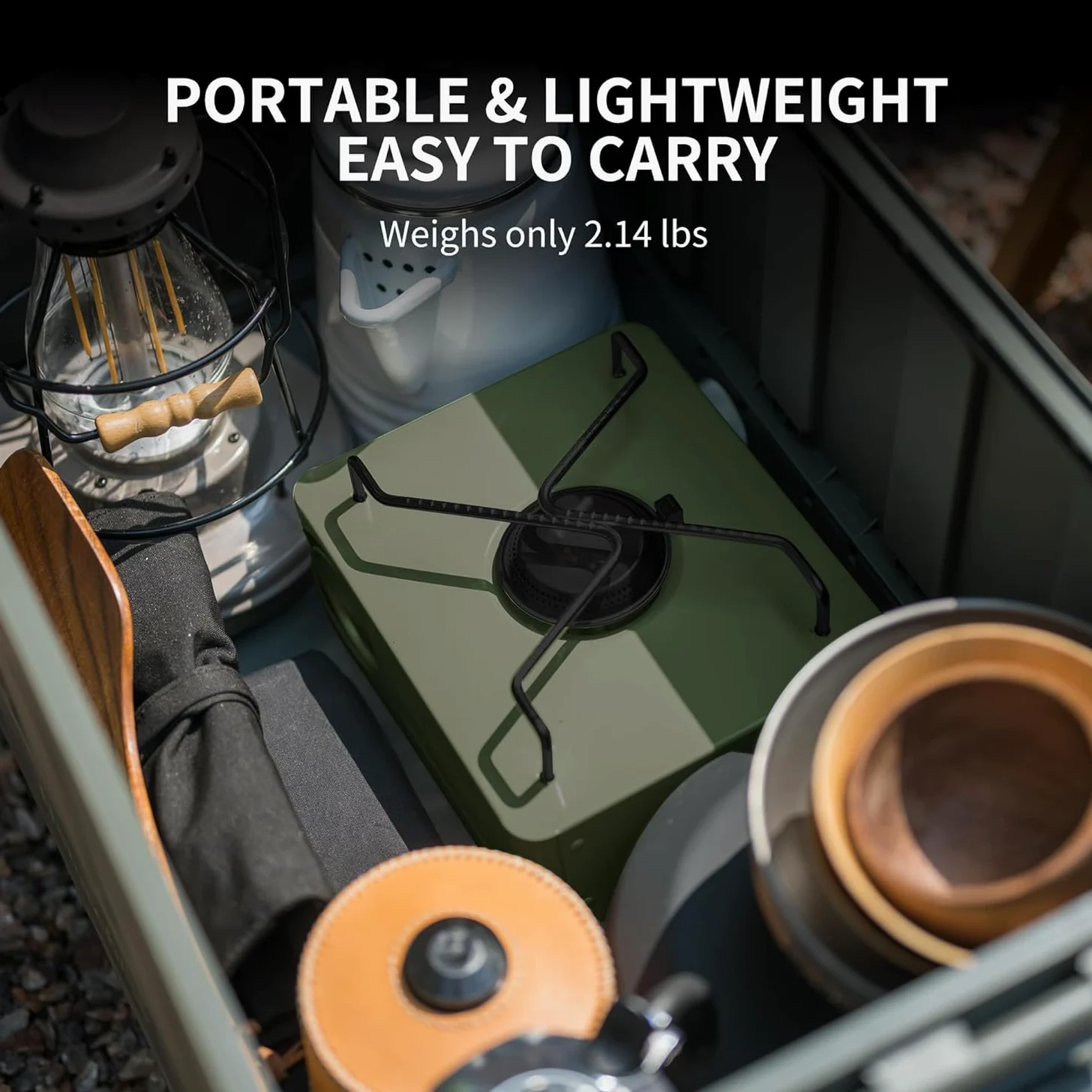Naturehike Mini estufa de gas portátil para camping para senderismo y viajes, diseño compacto, compatible con recipientes de butano y propano