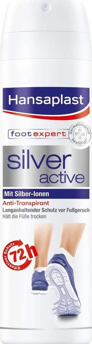 Hansaplast Fuß Spray Silver Active 150 ml Solución