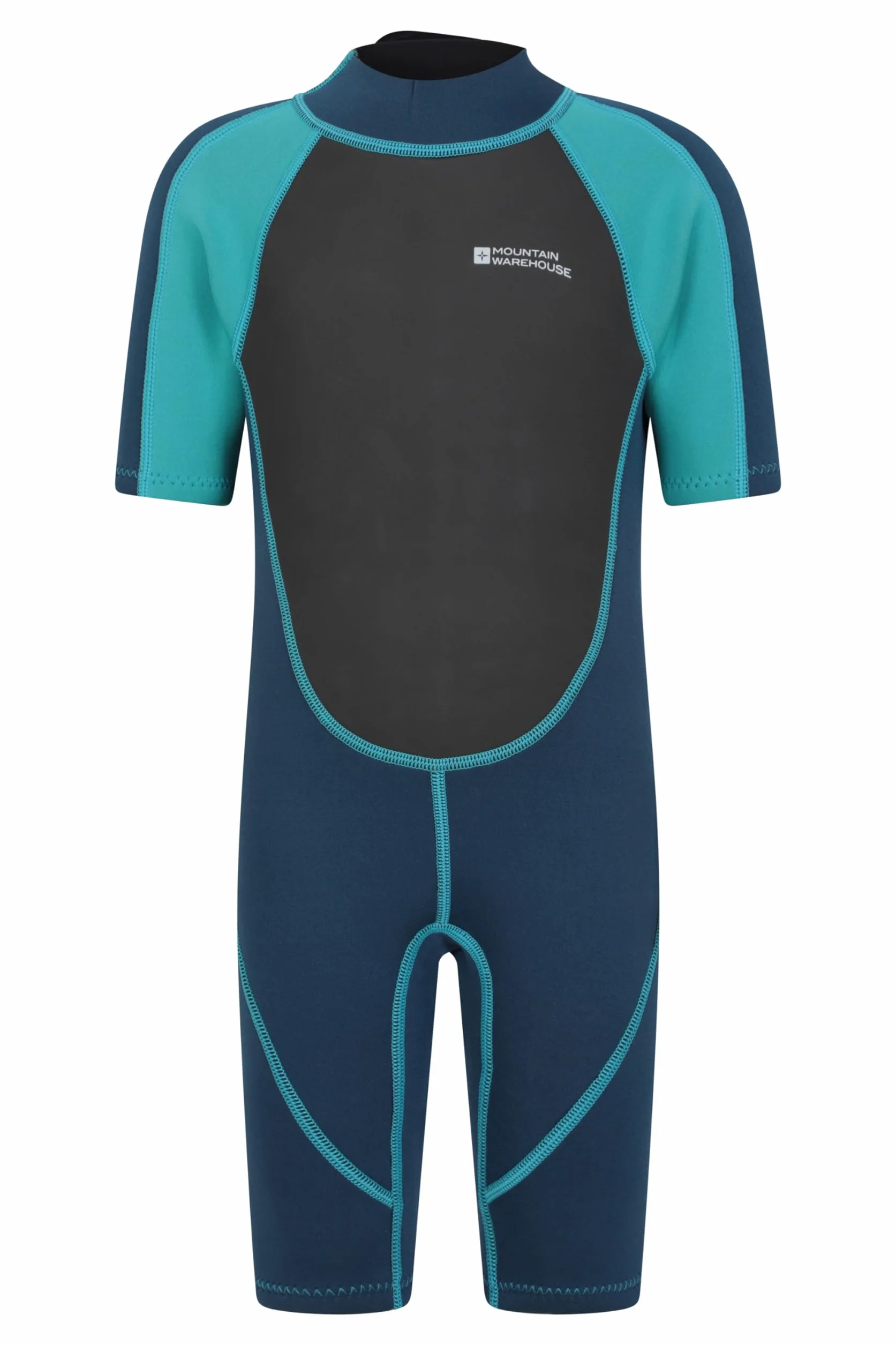 Mountain Warehouse Traje de Buceo Corto para niños 2.5mm Costuras Planas Cremallera fácil