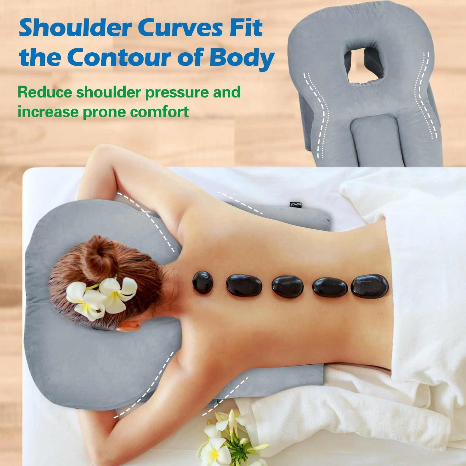 HOMCA Almohada Facial con Agujero para Recuperación de Desprendimiento de Retina y Vitrectomía
