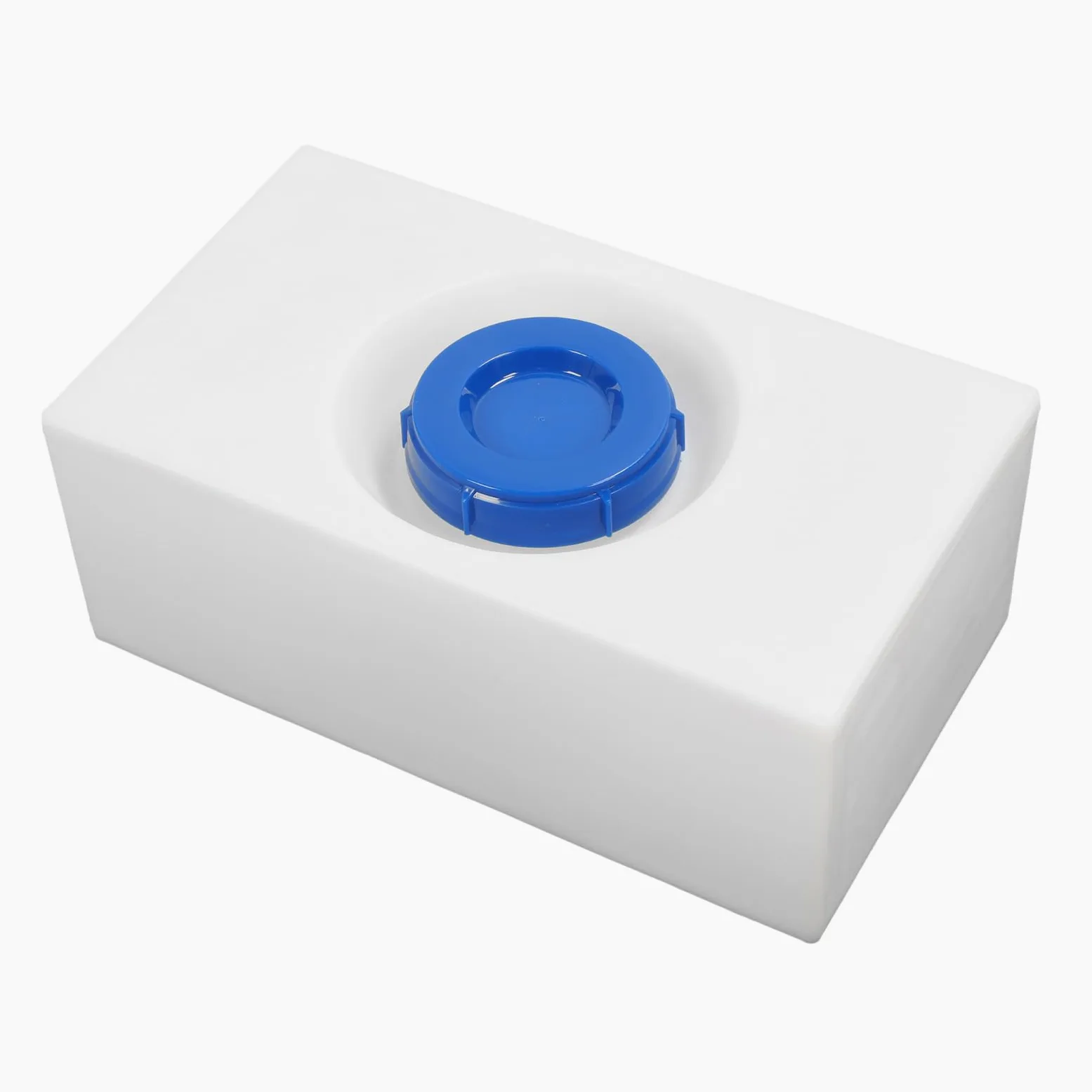 Depósito de almacenamiento de agua de 8 galones LLDPE a prueba de paso – Tanque de retención de agua dulce para caravanas, remolques, barcos, forma cuadrada, lisa y sellada, entrada de boca de 130 mm