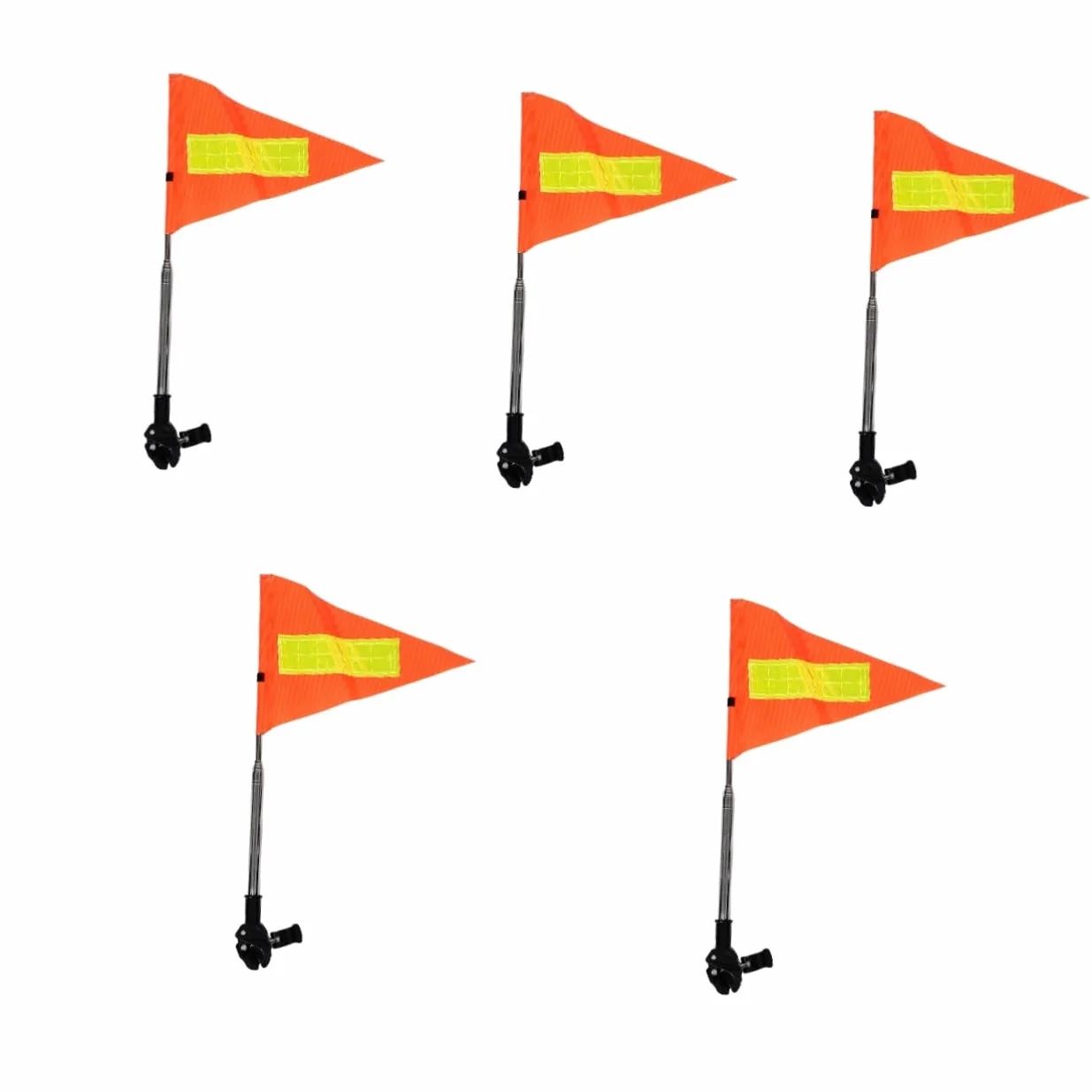 iplusmile 5piezas Bandera De Seguridad Reflectante Telescópica Para Carritos De Golf y Sillas De Ruedas Aumenta Visibilidad y Protección Movilidad