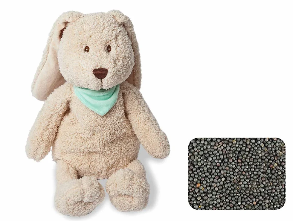GRÜNSPECHT 327-V2 Cojín térmico de semillas de colza con funda lavable para niños