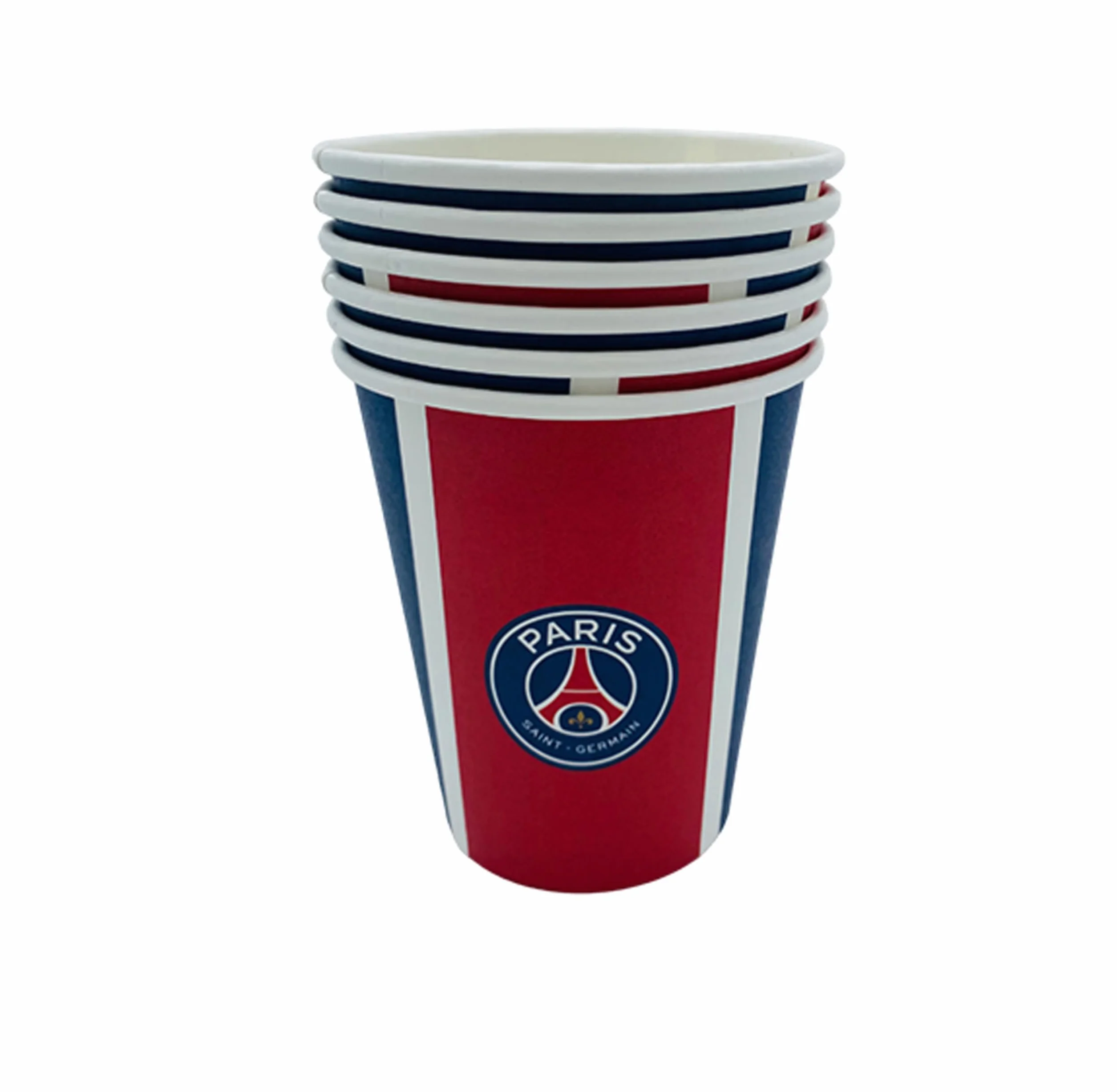 Paris Saint-Germain - Juego de 6 vasos desechables (25 cl, PSG, colección oficial