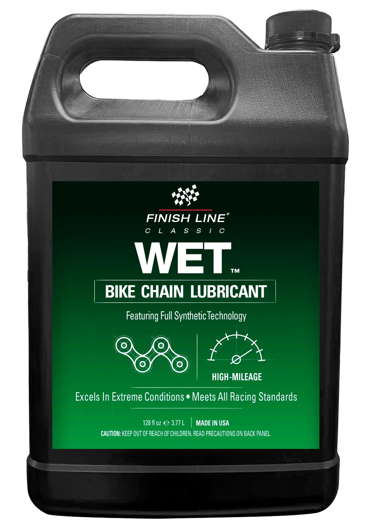 Línea de meta lubricante para cadena de bicicleta de humedad 1 Gallon jarra