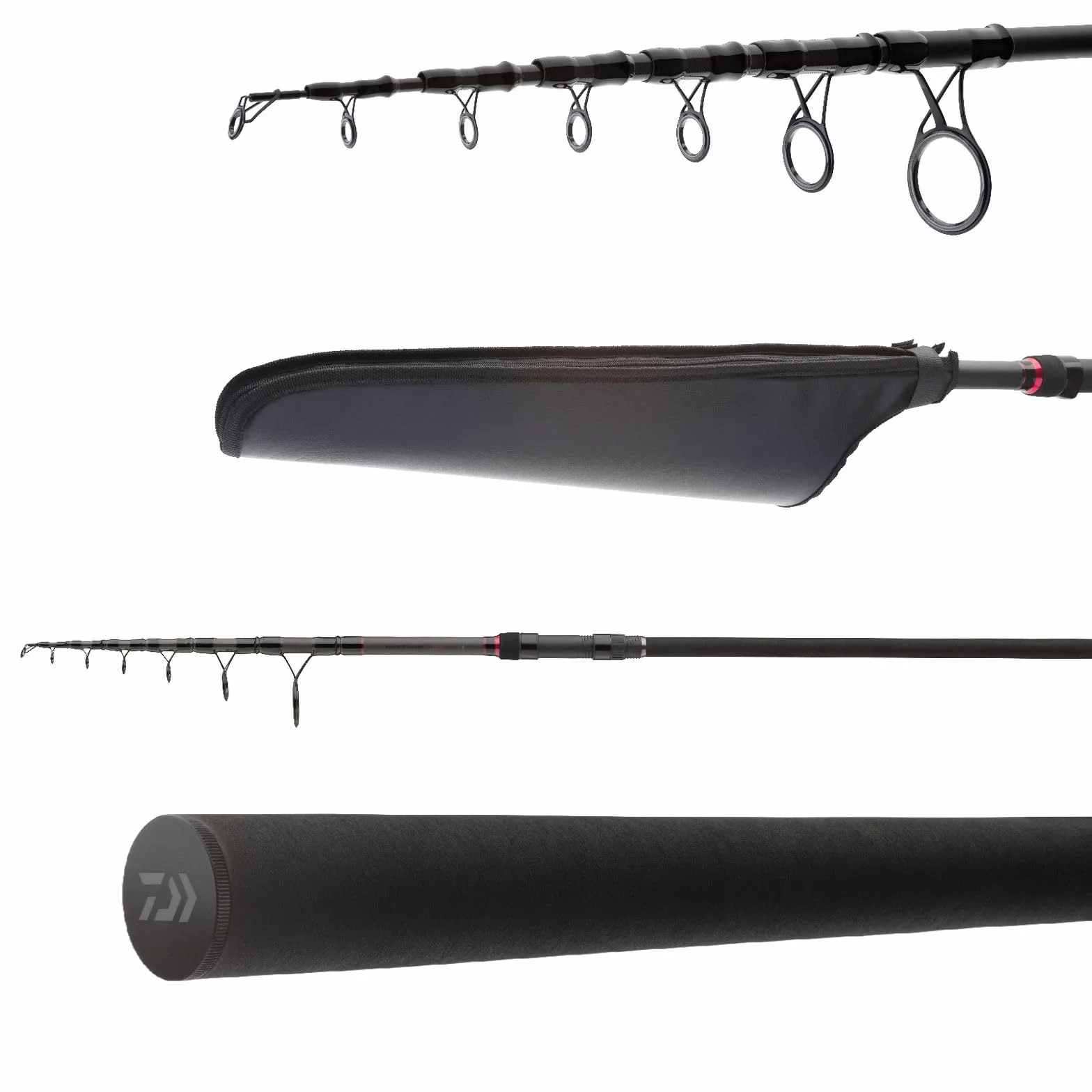 DAIWA Black Widow XT Tele - Caña de Pescar para Carpas