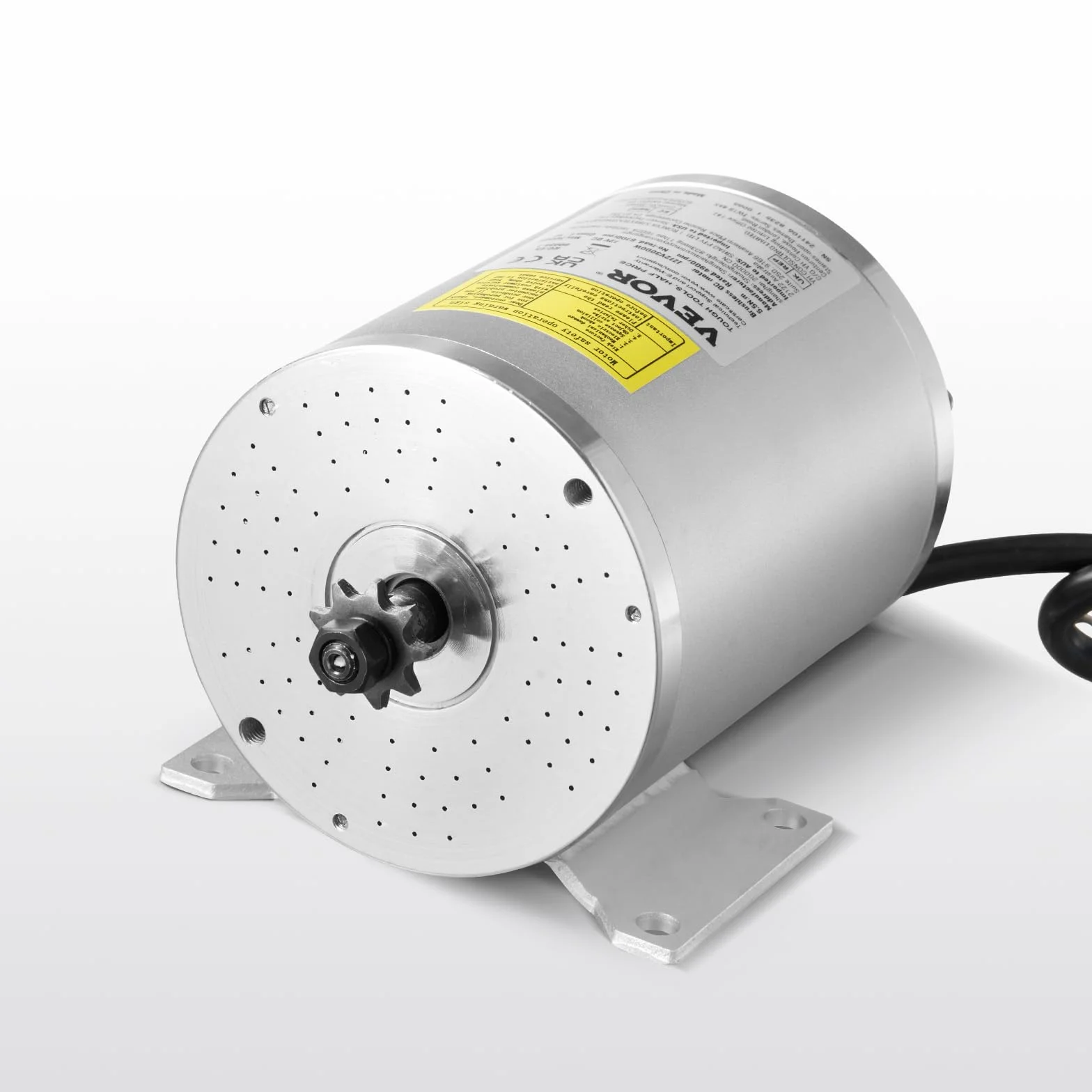 VEVOR Kit de Motor Eléctrico sin Escobillas de CC 3000 W, 72 V y 4900 RPM con Controlador de Velocidad Mejorado y Kit de Empuñadura del Acelerador para Bicicletas Eléctricas, Motocicletas y Scooters