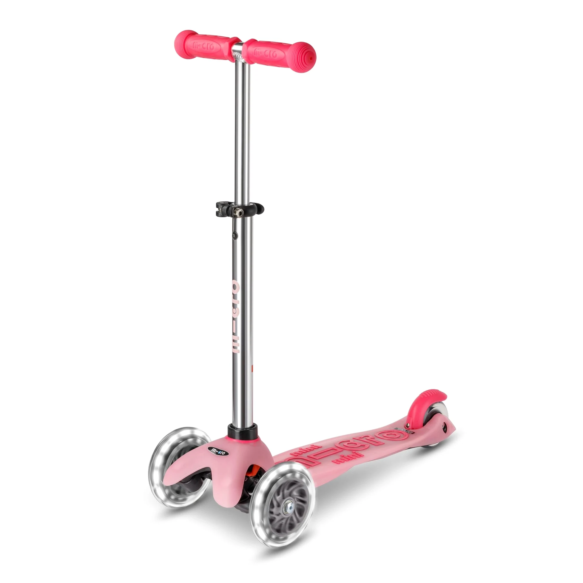 Micro Mini Deluxe Glow LED Patinete 3 Ruedas Niños Niñas Plataforma Brilla Oscuridad Ruedas Luz LED Regulable 2-5 Años