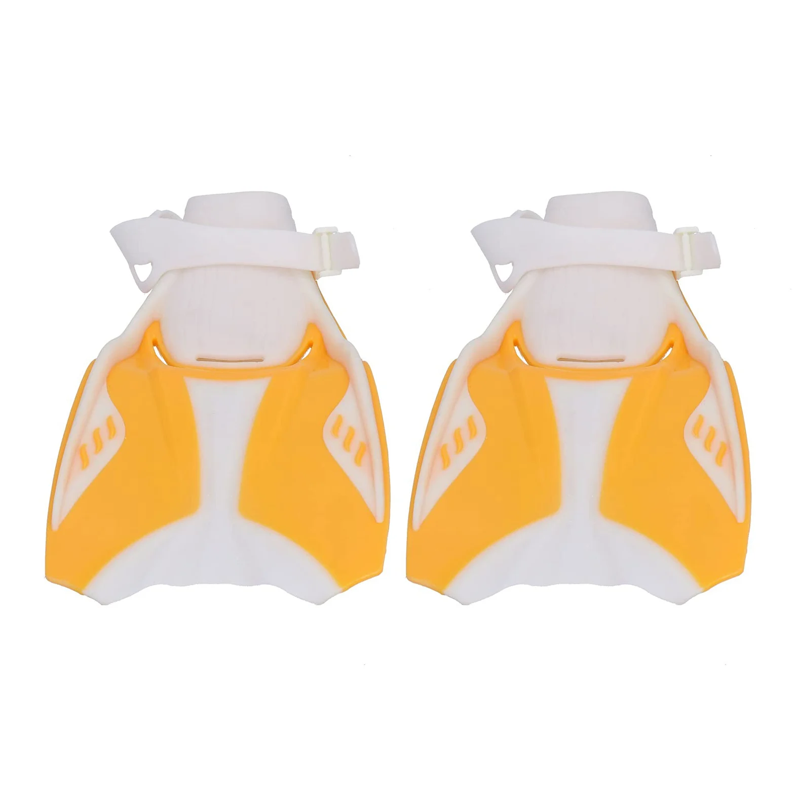 Aletas de Snorkel de Hoja Larga con diseño de talón Abierto para Uso en el océano y la Piscina, cómodas Aletas de natación Ajustables con Orificios de Drenaje para una