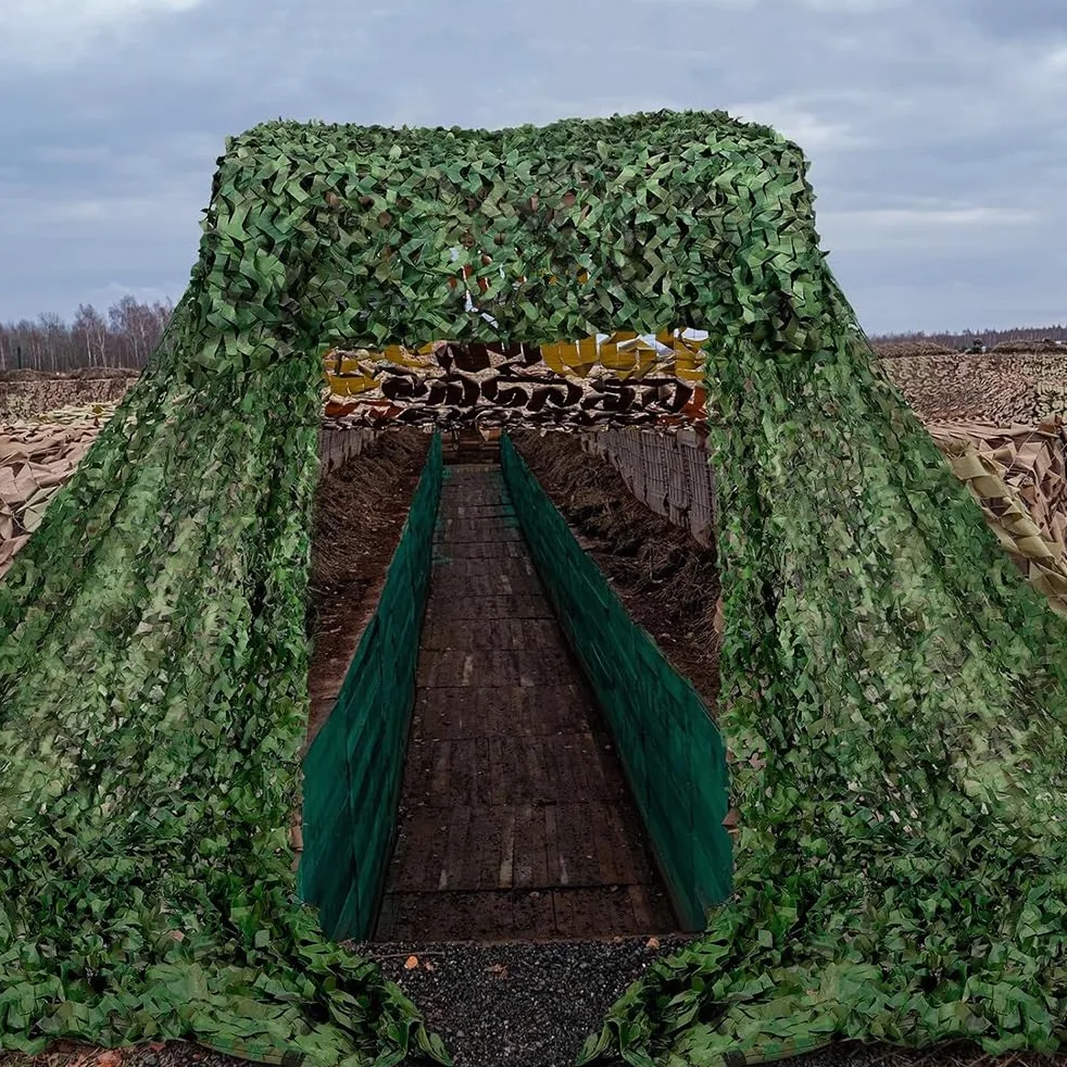 Malla de Camuflaje para jardín, Red de Camuflaje del ejército Malla Militar para decoración, Paisaje Forestal, Caza, paisajes forestales (Tamaño : 6x10m)