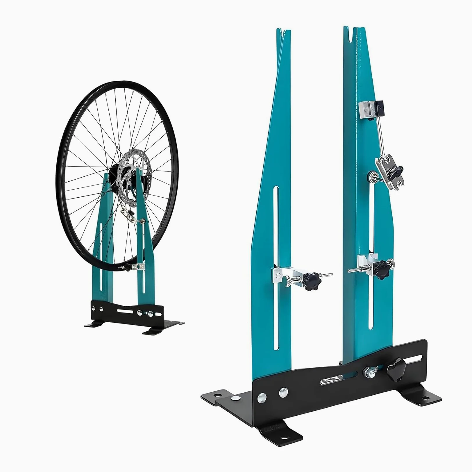 Soporte De Alineación Ruedas Bicicleta para 16 A 29 Pulgadas [Ancho 90 Mm-150 Mm] Calibración Mantenimiento Herramienta Soporte Reparación Llantas MTB Road