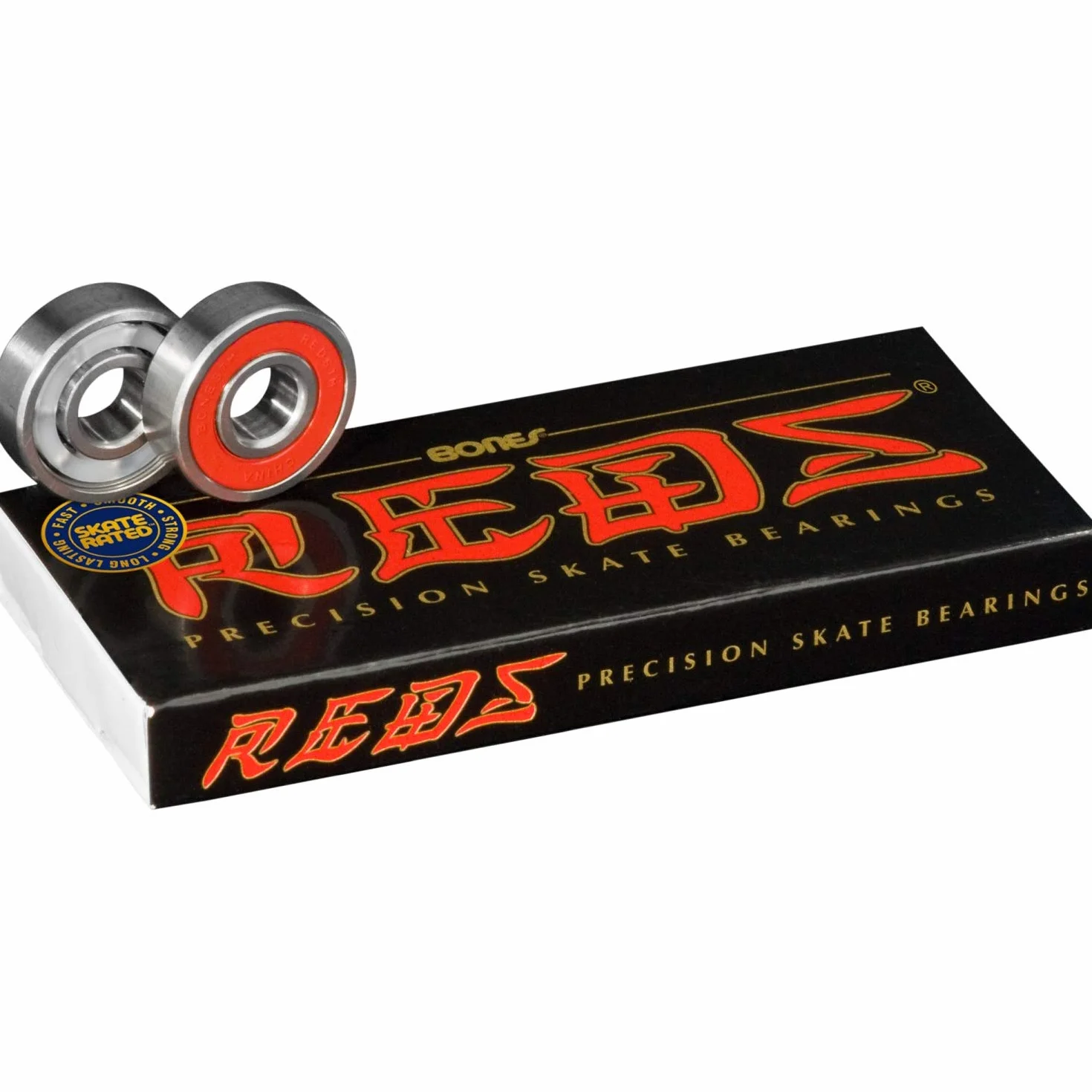 Spitfire 52 mm Wheels Bighead Ruedas de monopatín con rodamientos Huesos – 8 mm Bones Reds Precision Skate calificación rodamientos para monopatín – Paquete de 2 artículos