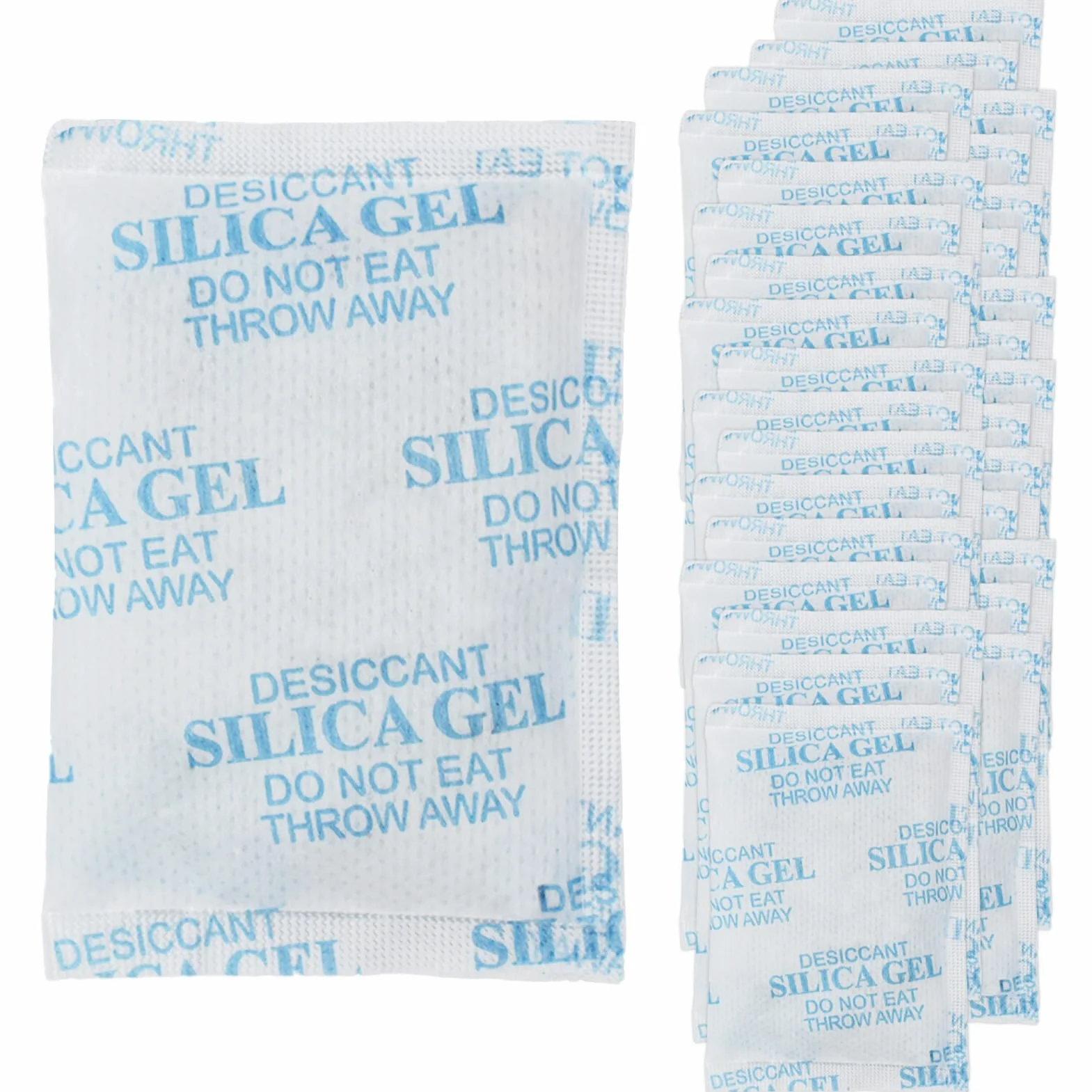 Gel de Sílice Desecante 10g x 30 Paquetes Bolsitas Antihumedad para Armarios Coches Zapatos