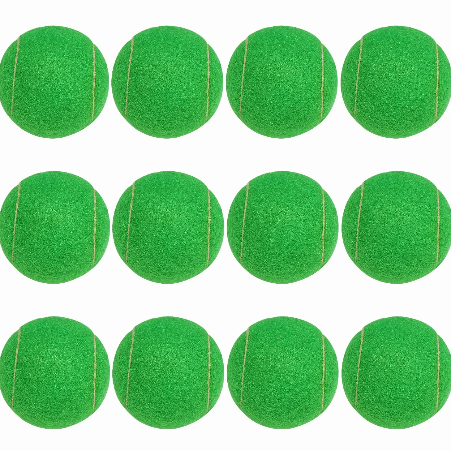 URBEST Pelotas de tenis de entrenamiento, 12 unidades, pelotas de práctica para jugadores novatos, pelotas de juego para perros con bolsa de transporte de malla