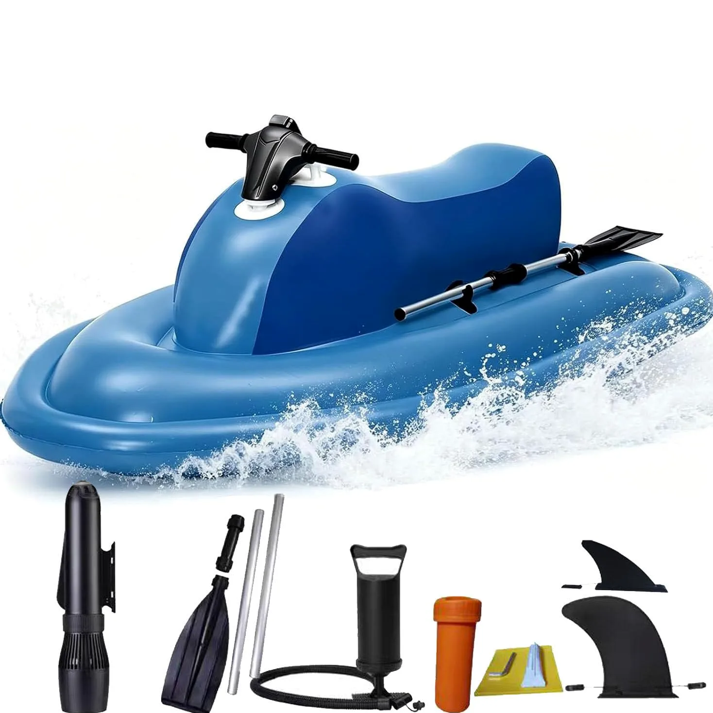Mini Bote Inflable 500w,Moto Agua Eléctrica Para Adulto Individual 10000mah | Ligero De Transportar,Batería 10000 Mah,Perfecto Para Diversión En Piscina Y Lagos Tranquilos