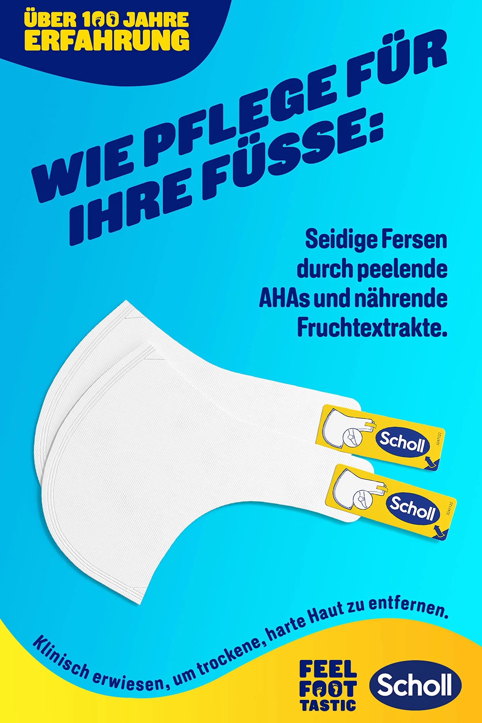 Scholl Máscara exfoliante eliminar callos calcetines pies suaves