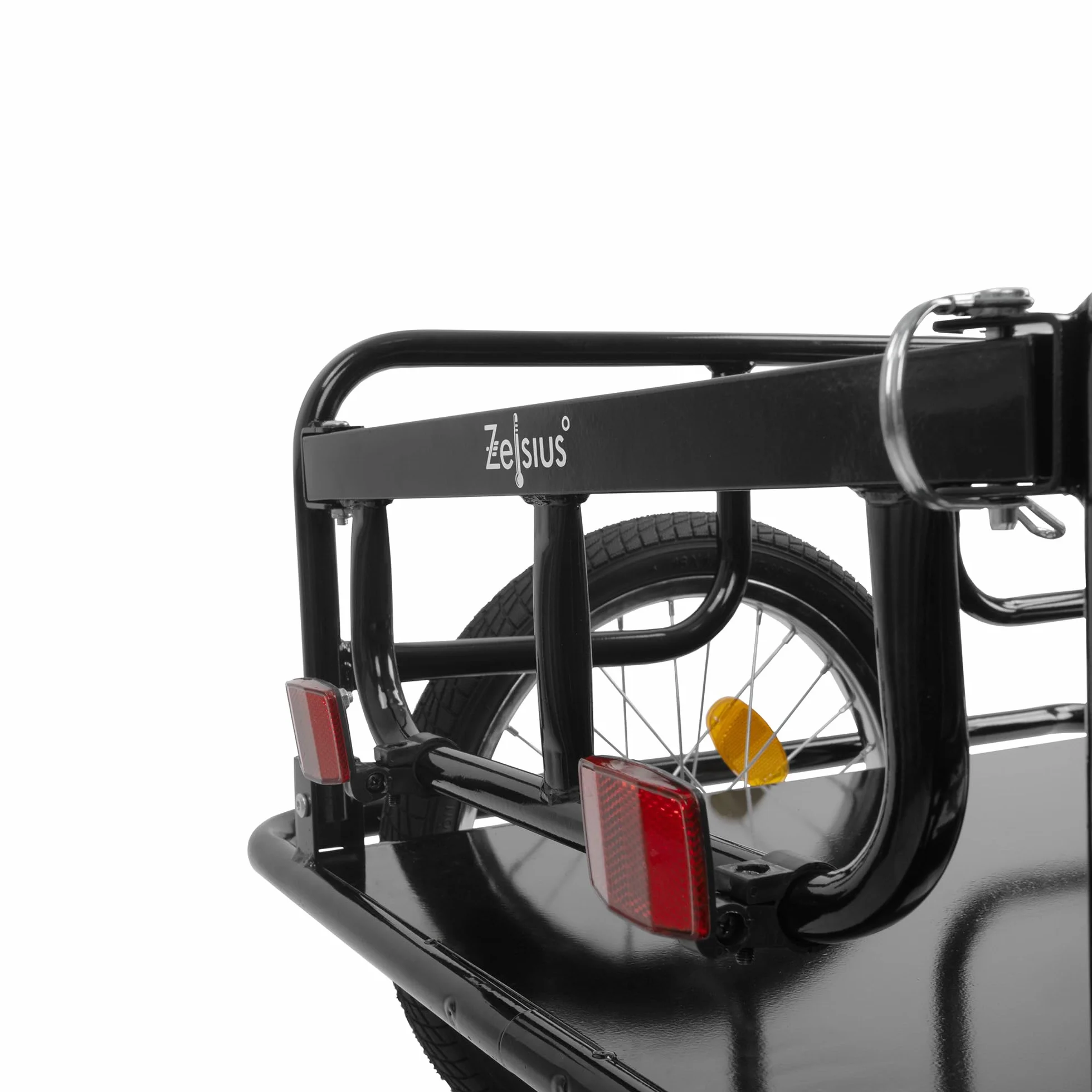 Zelsius Remolque Bicicleta Transporte 68 litros | Carro Plegable para 2 Cajas Bebidas | Carro Transporte | Remolque para Bici con Acoplamiento | Carro Carga