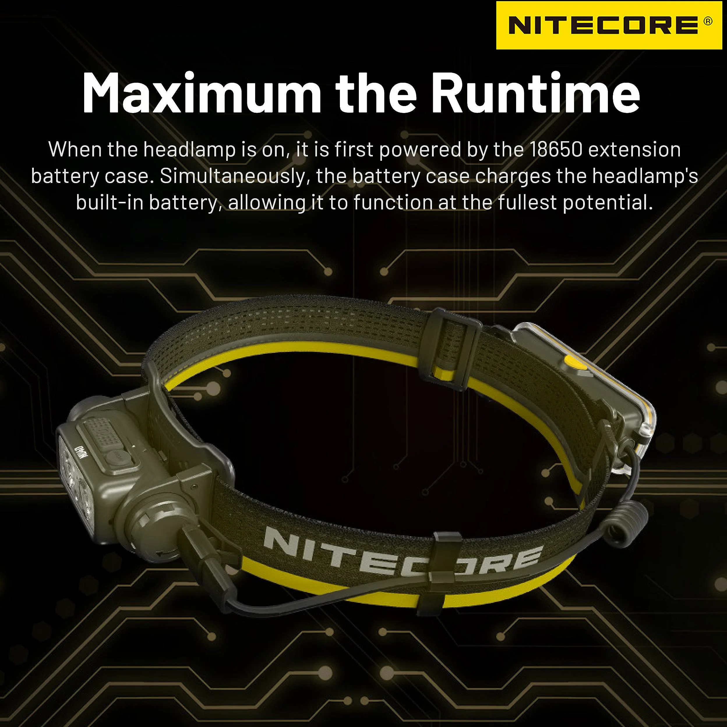 NITECORE Carcasa de batería USB-C para batería 18650