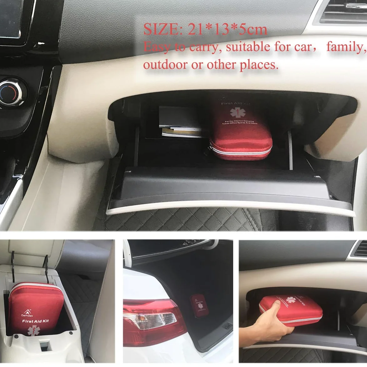 163 Uds Kit de primeros auxilios impermeable IFAK Molle sistema portátil esencial Lesiones médicas equipos de emergencia kits de supervivencia para la cocina del coche camping viajes Oficina