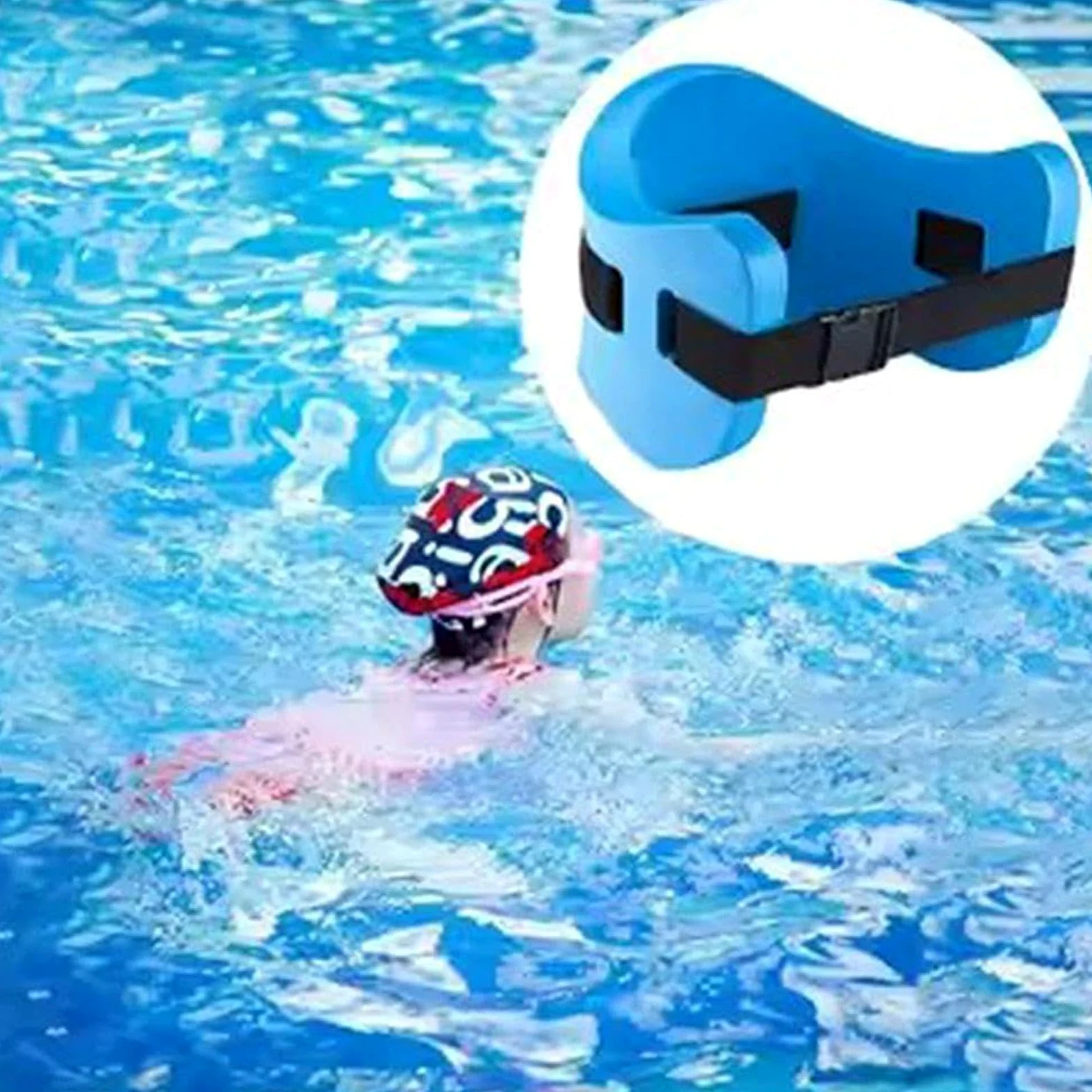 Cinturón de flotación | Accesorios de natación de espuma flotante | Cinturón flotante de natación para ejercicio de piscina | para mujeres y hombres, para interiores y exteriores, playa, río, lago