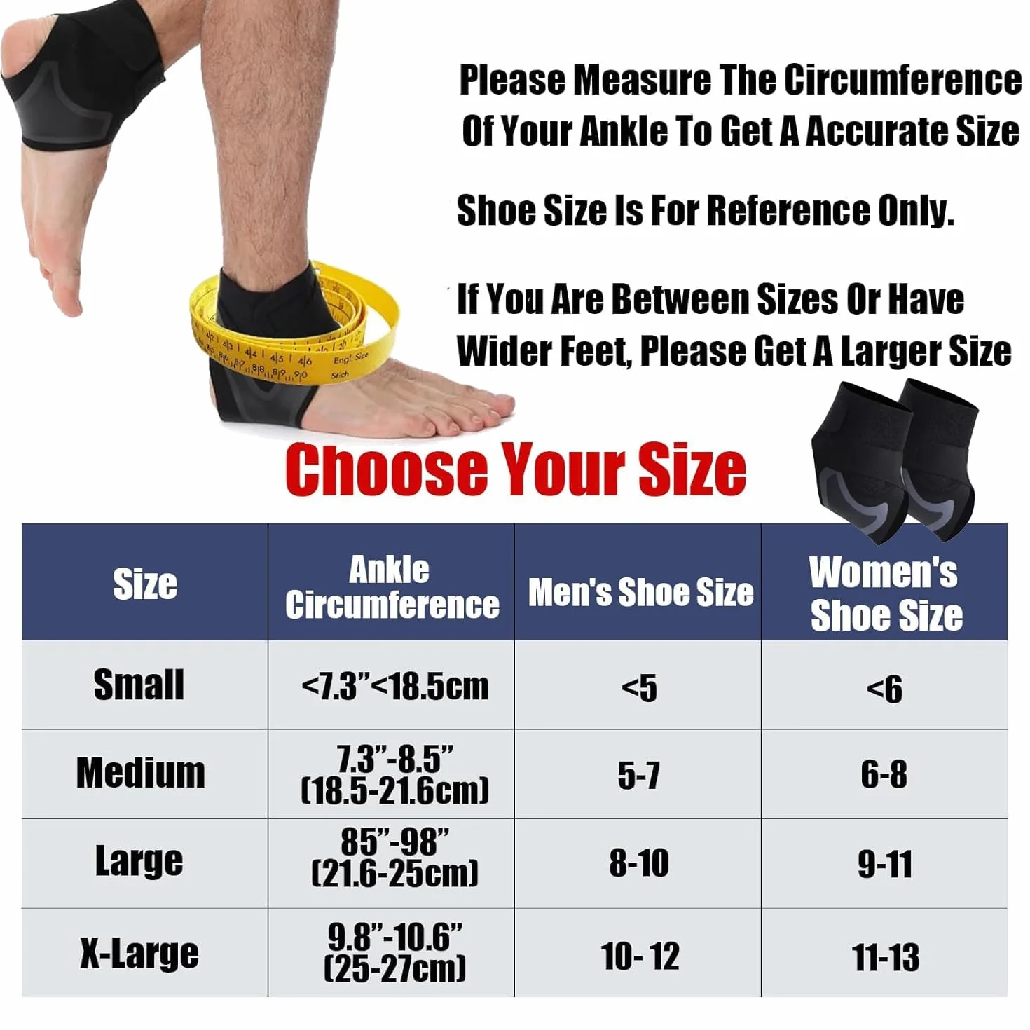 Tryxwrap Foot Wrap Plantar Fasciitis Compression XL 1 Pair