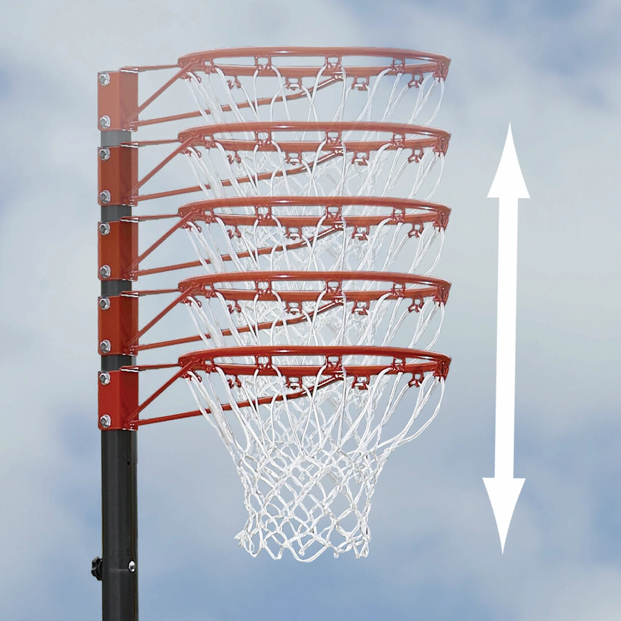 Sistema de Netball para Poste Negro