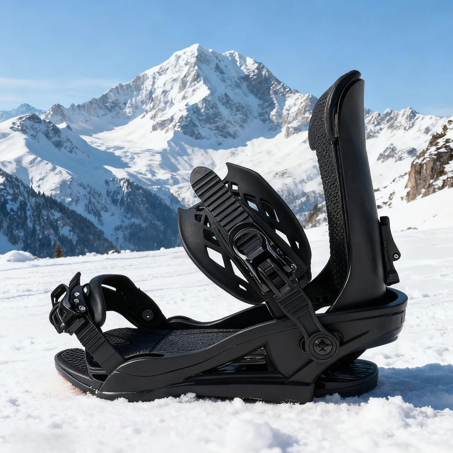Fijaciones de Snowboard Ultraligeras sin Correas Trinquete Hombre Mujer