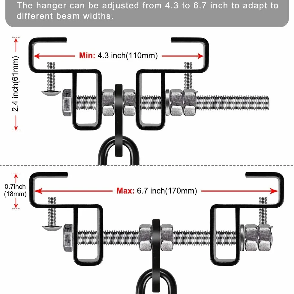 BeneLabel Soporte de Pared para Saco de Boxeo - Percha para Bolsa Pesada Con Kit y Accesorios