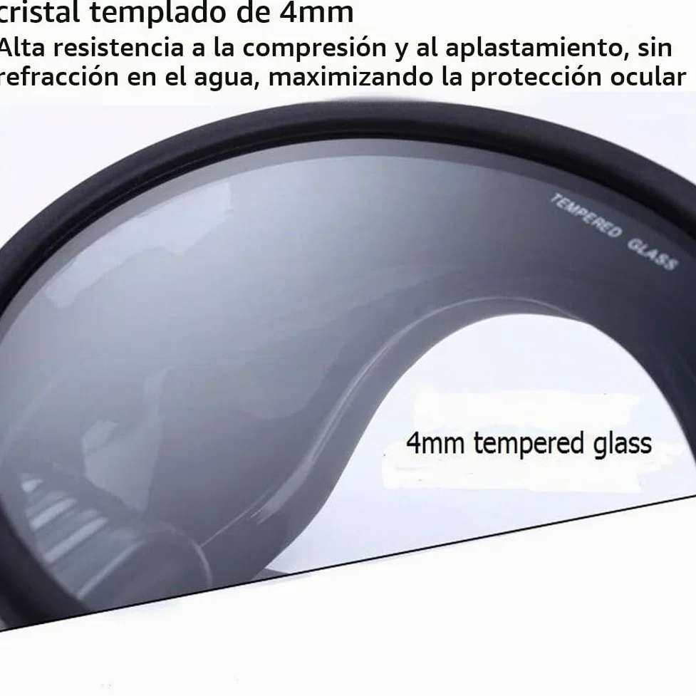 Máscara de Buceo, Máscara de Buceo, Mascarilla de Estilo Retro, Mascarilla de Pesca Submarina, Anti Niebla, Resistente Al Agua