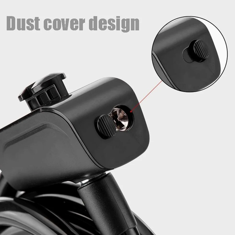 Candado para Bicicleta con Cubierta Antipolvo, núcleo de Bronce, Cable de Acero antirrobo, candado automático para Bicicleta de montaña, Motocicleta, candado antirrobo para Scooter