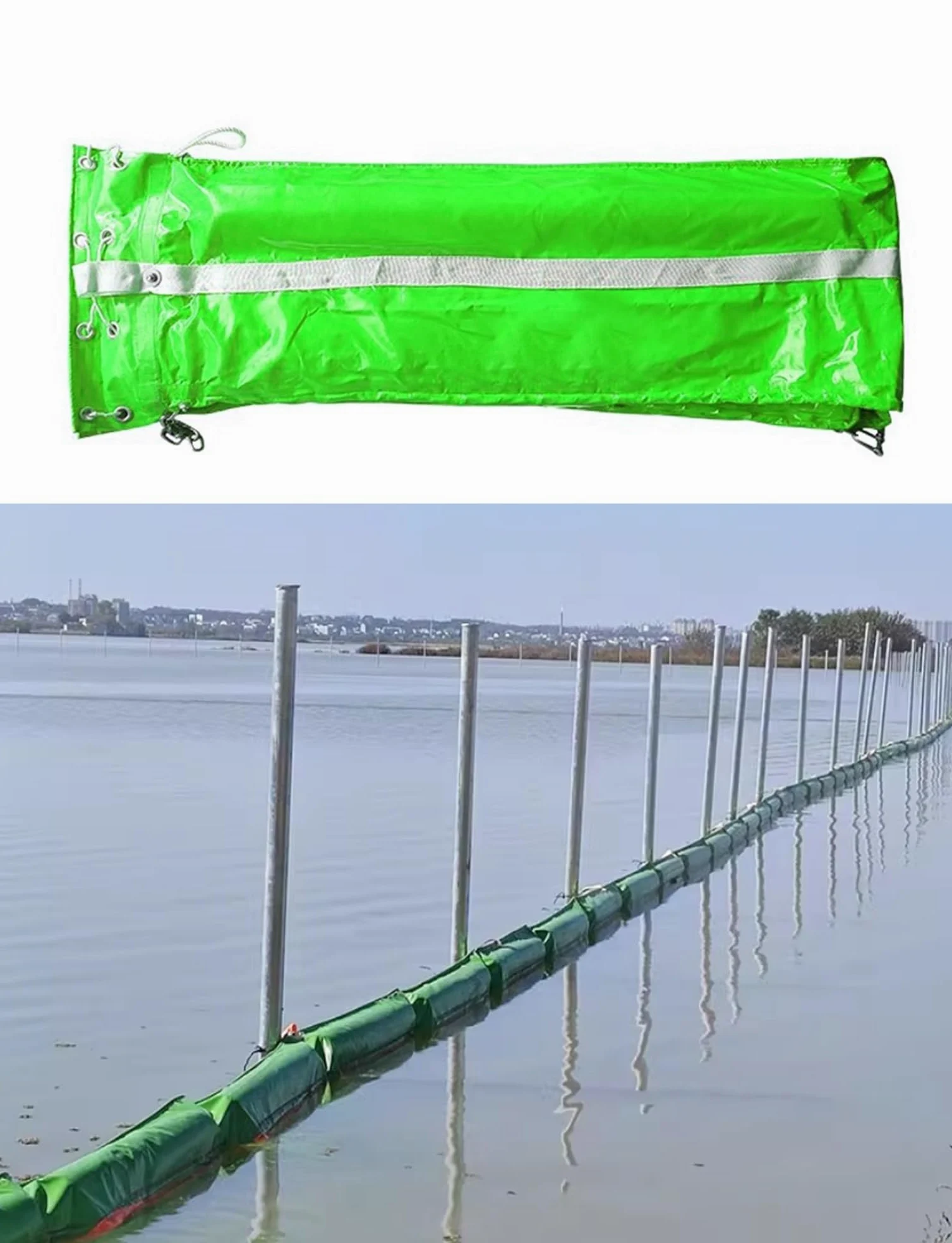 Rompeolas Flotante - tubería de PVC Plegable