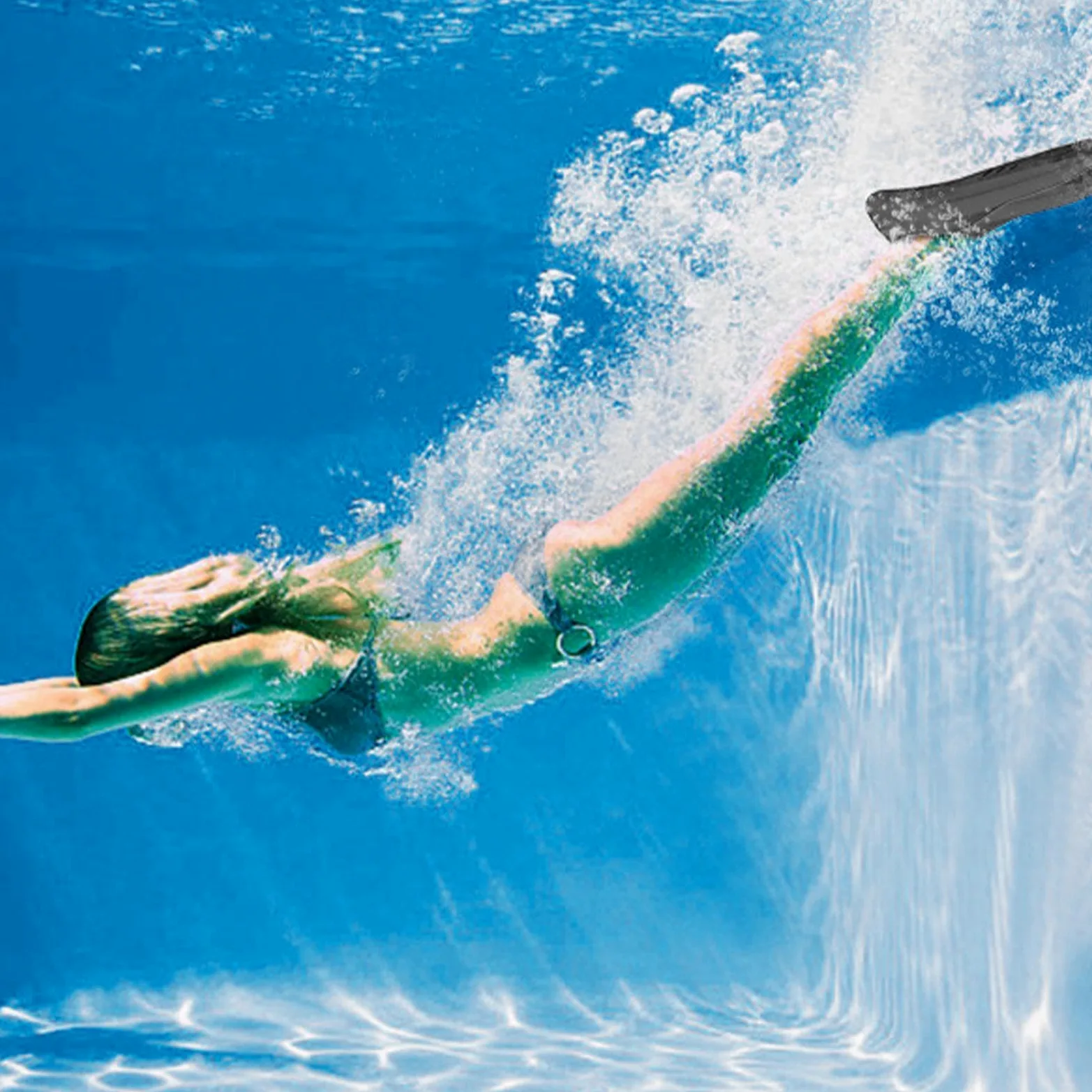1 par de aletas de natación, aletas de natación de silicona para más fuerza, aletas de natación con bolsillo completo para los pies, aletas de esnórquel antideslizantes, aletas de entrenamiento de