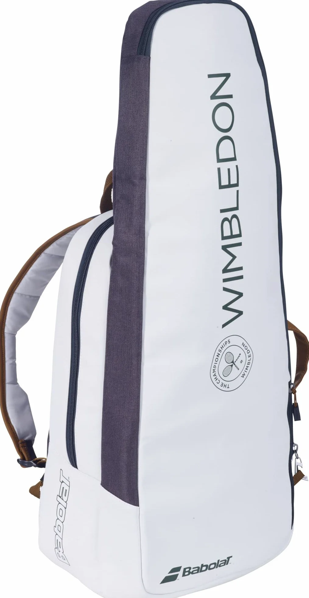 Babolat Pure Wimbledon - Mochila de Tenis, Blanco y Gris, Talla única, Potente
