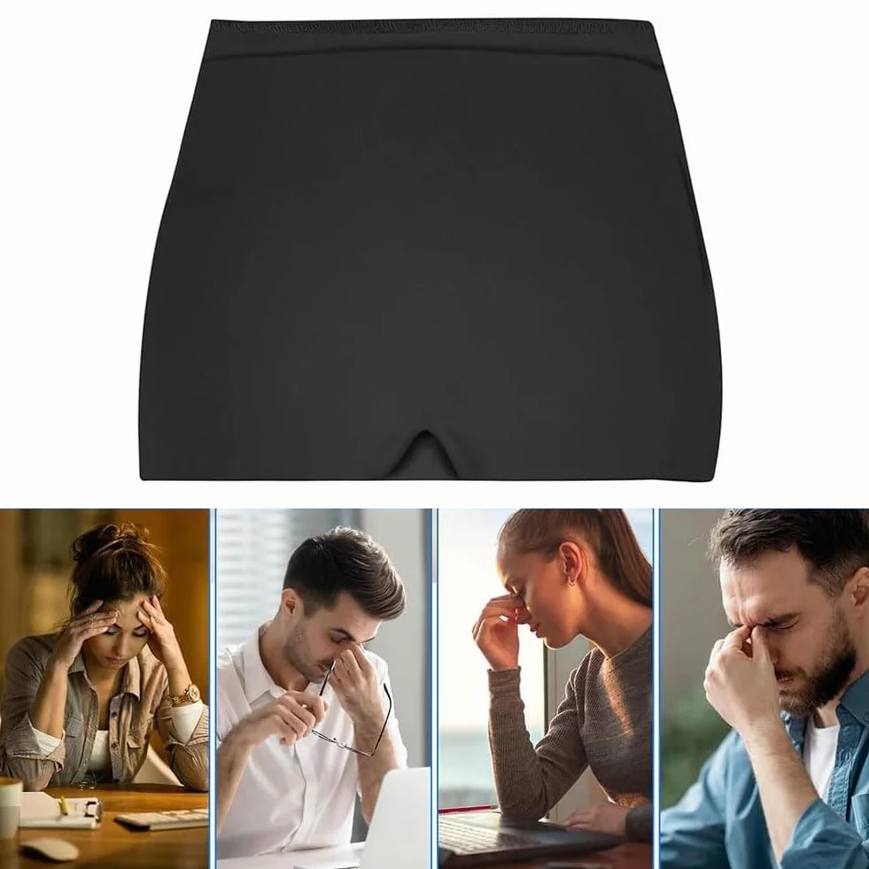 Kiuiom Alivio Para Migraña Gorro De Gel Frío Reutilizable Compresas Frias Y Calientes Negro