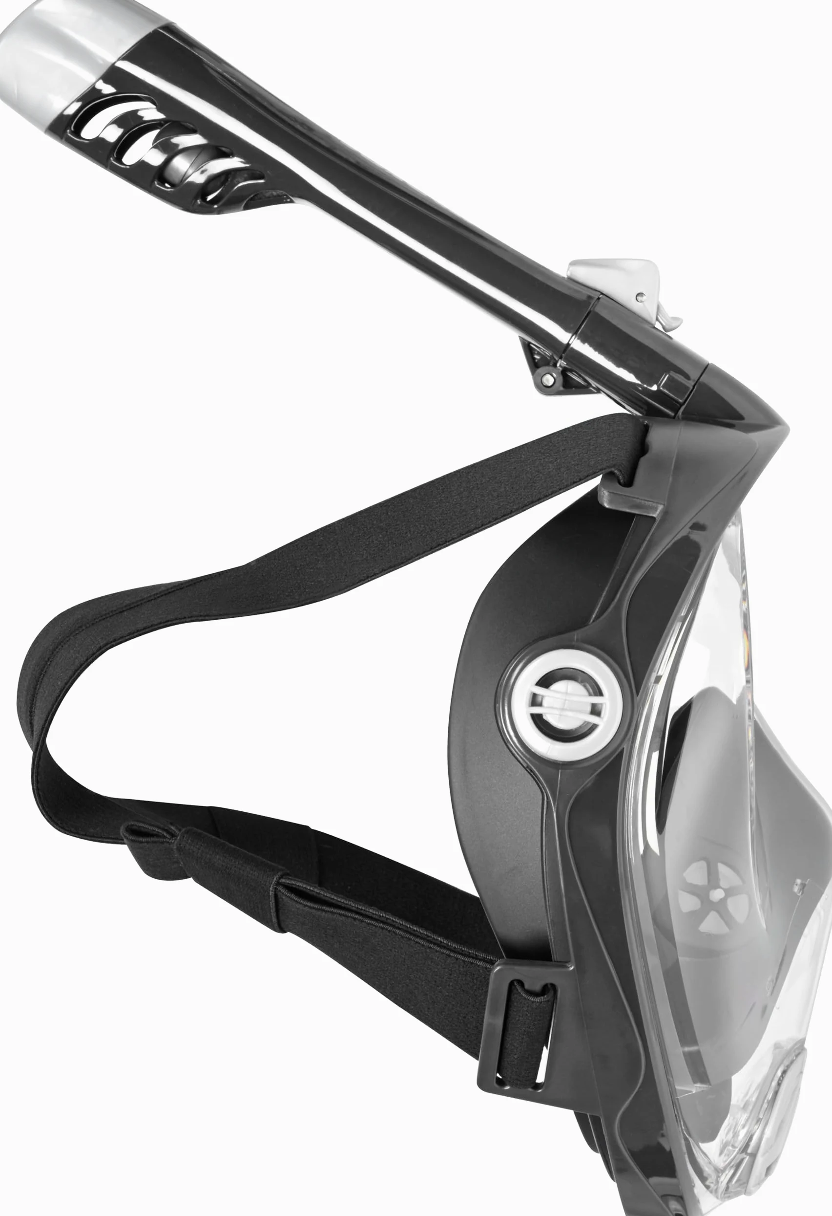 Mares Aquazone Full Face Mask - Masque Intégral Snorkeling Adulte, Jupe Silicone, Tuba Repliable, 3 Tailles