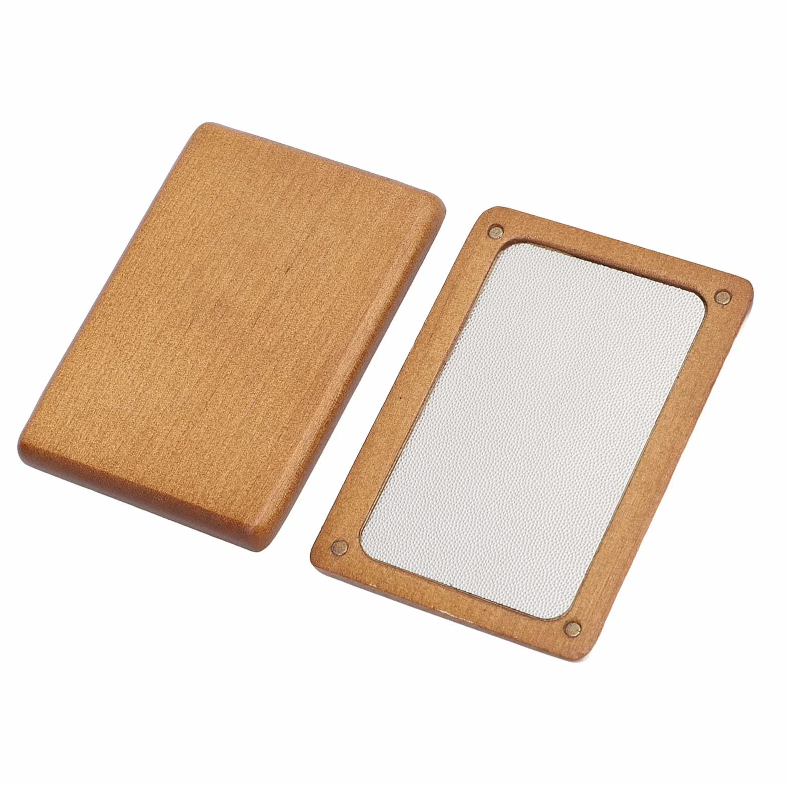RiToEasysports Lijadora de Punta para Taco de Billar, Cuchillas de Lijado Profesionales de Acero Inoxidable con Carcasa de Madera para Accesorios de Taco de Billar y Equipo de Palo