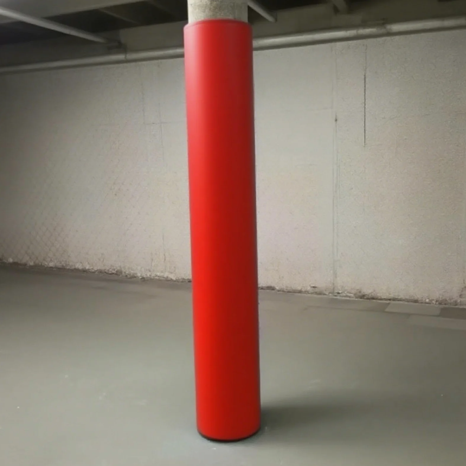Genérico Protector de Poste Rojo de 2,13 m (7 pies) para sótano - Cubierta para Columna de Equipos de Juegos y gimnasios, se Adapta a Aros y Postes de Baloncesto de 2 a 25 cm (10 Pulgadas) de diámetr