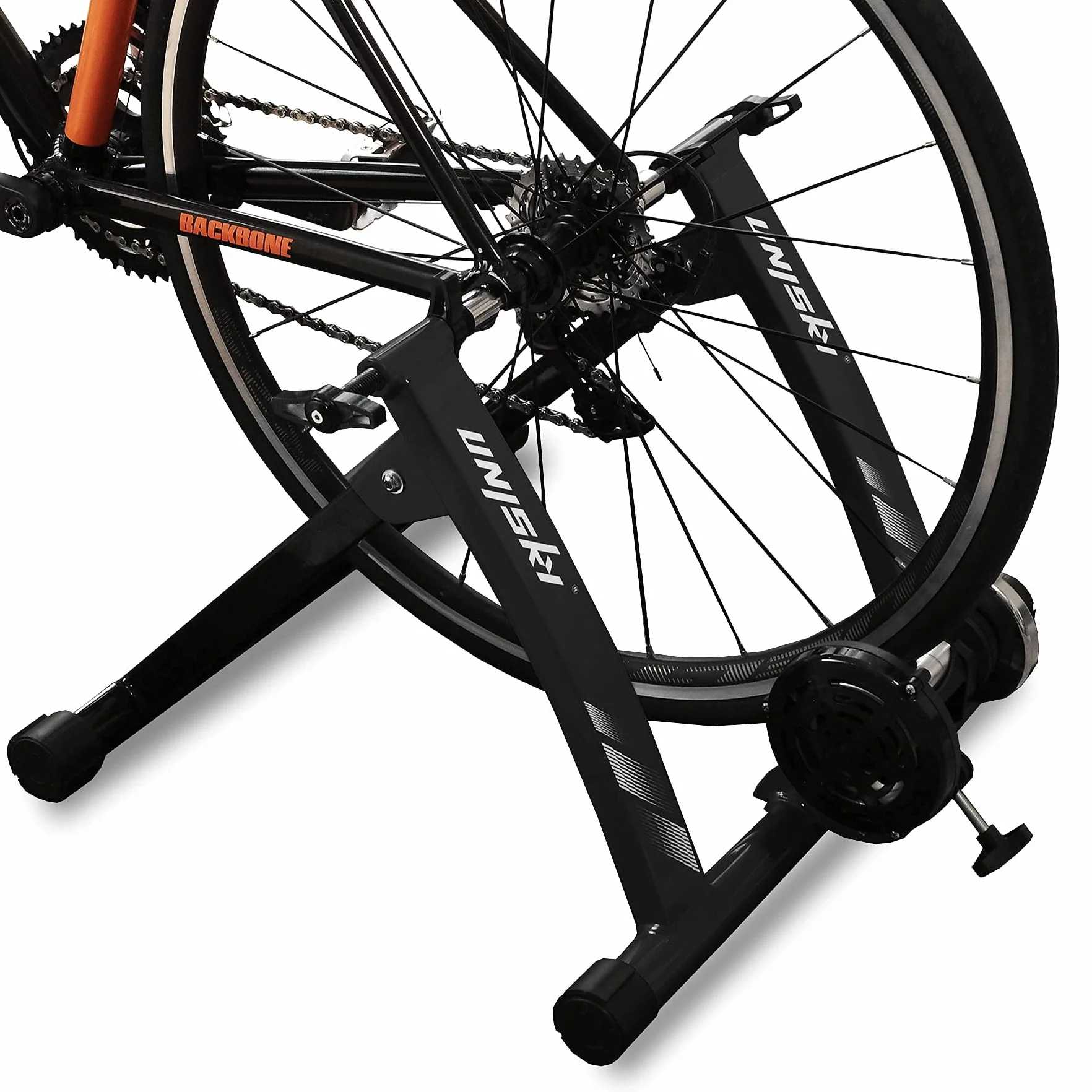 UNISKY Soporte magnético para bicicleta con 6 niveles de resistencia, apto para ruedas de 26 a 28 pulgadas, 700C