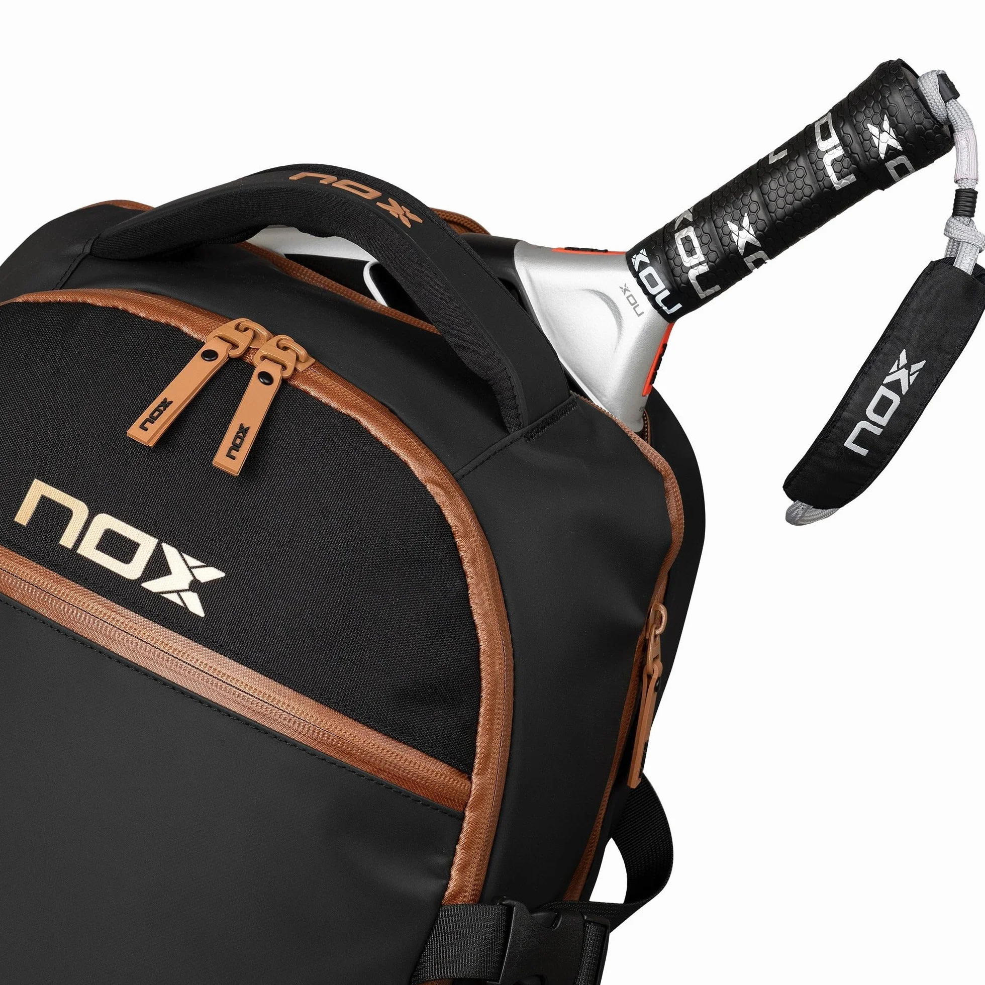 NOX Mochila LUXURY OPEN SERIES negro/marrón