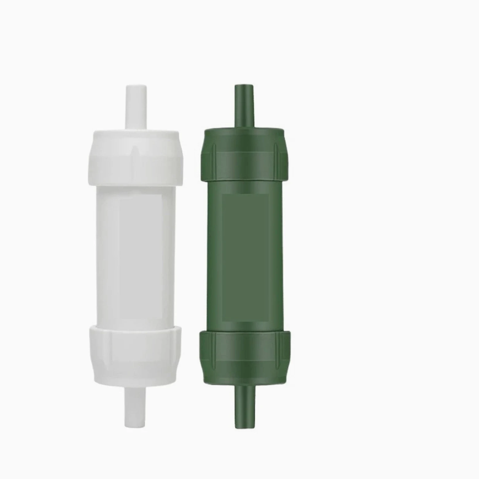 1 Filtro purificador de Agua portátil de Pajita - Purificador de Agua de micrones for Exteriores for Supervivencia y emergencias(White)