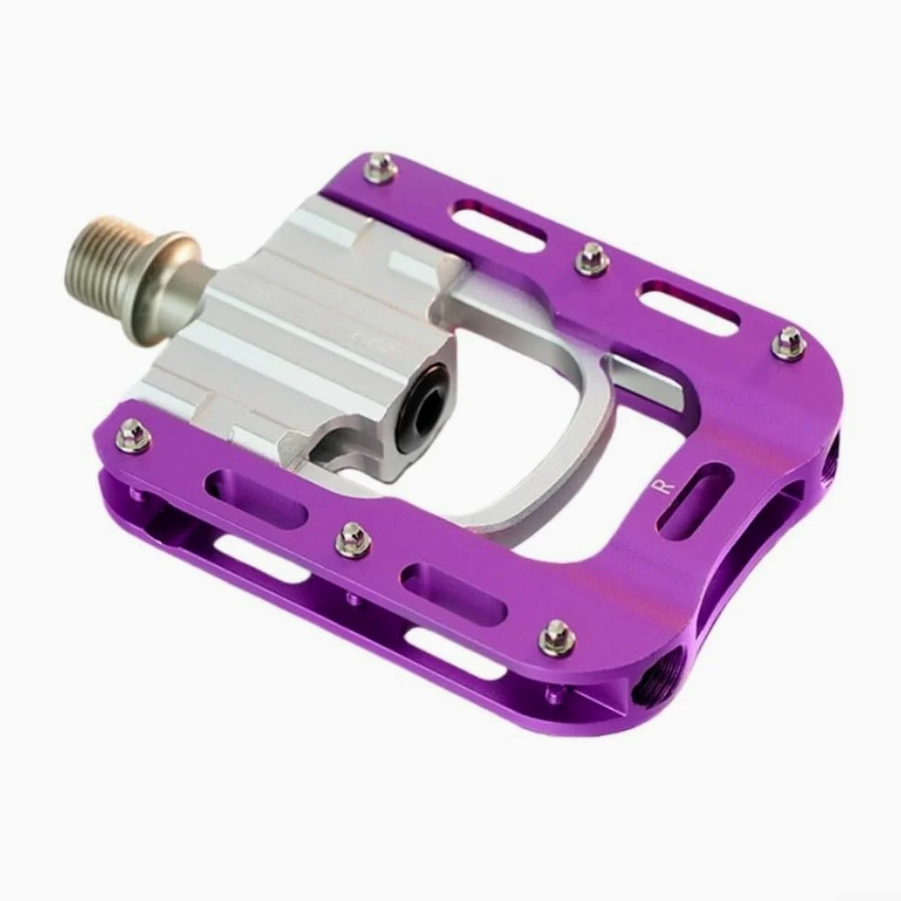 Honseadek Pedales de bicicleta plegables de 9/16 pulgadas, aleación de aluminio con rodamientos sellados, diseño de plegado rápido para bicicletas Brompton y plegables, antideslizantes para