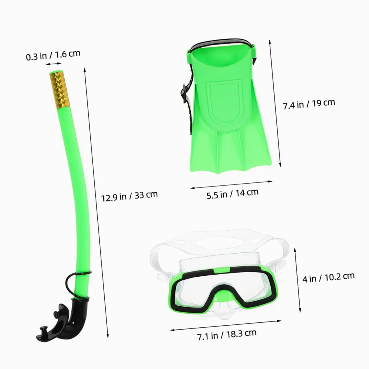 Alipis Gafas De Buceo para Snorkel Compacto y Ligero Incluye Aletas Cortas para Nadar y Máscara De Snorkel para Equipo De para Principiantes