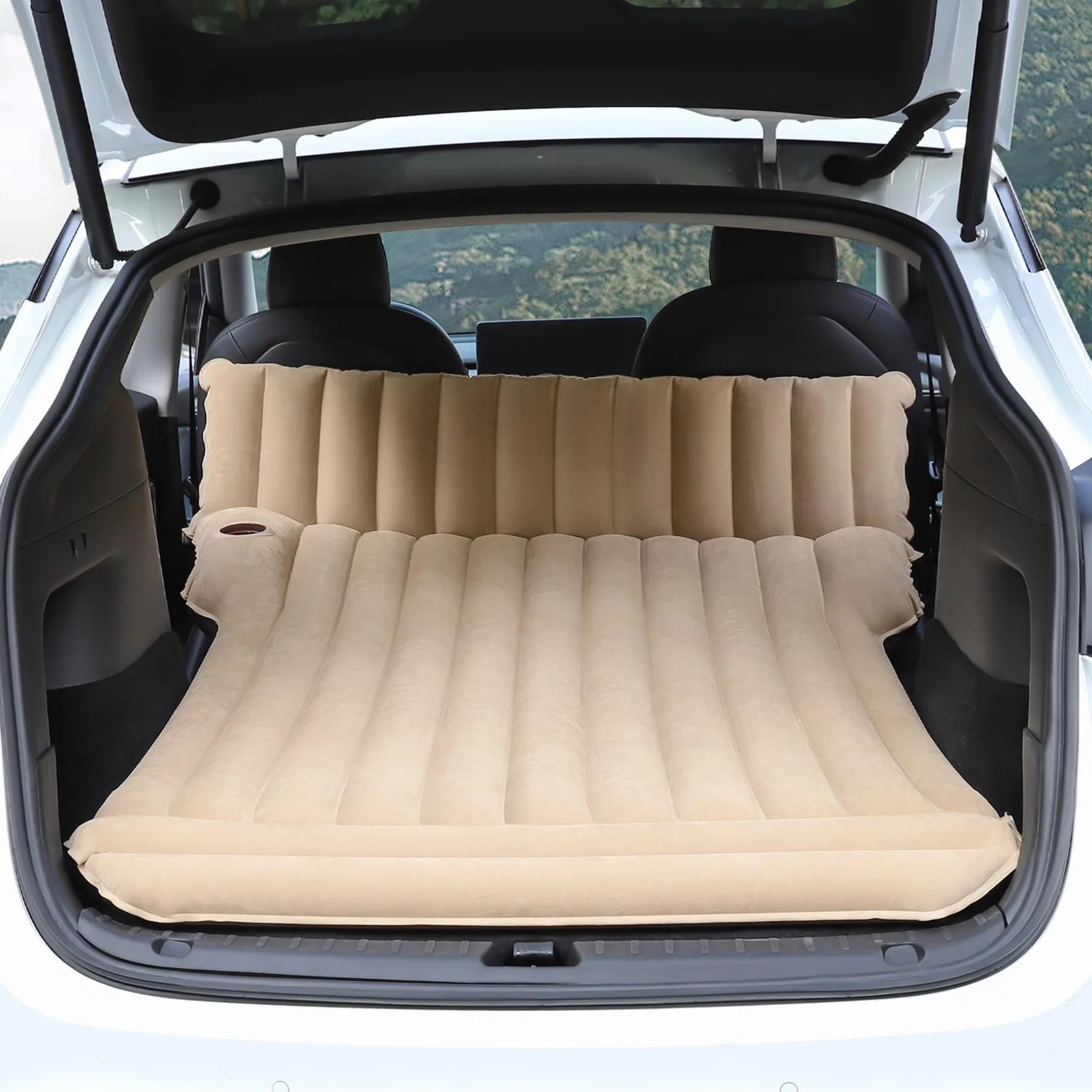 Colchón Hinchable para Coche con Bomba de Aire, Cama Inflable para Acampada y Viajes