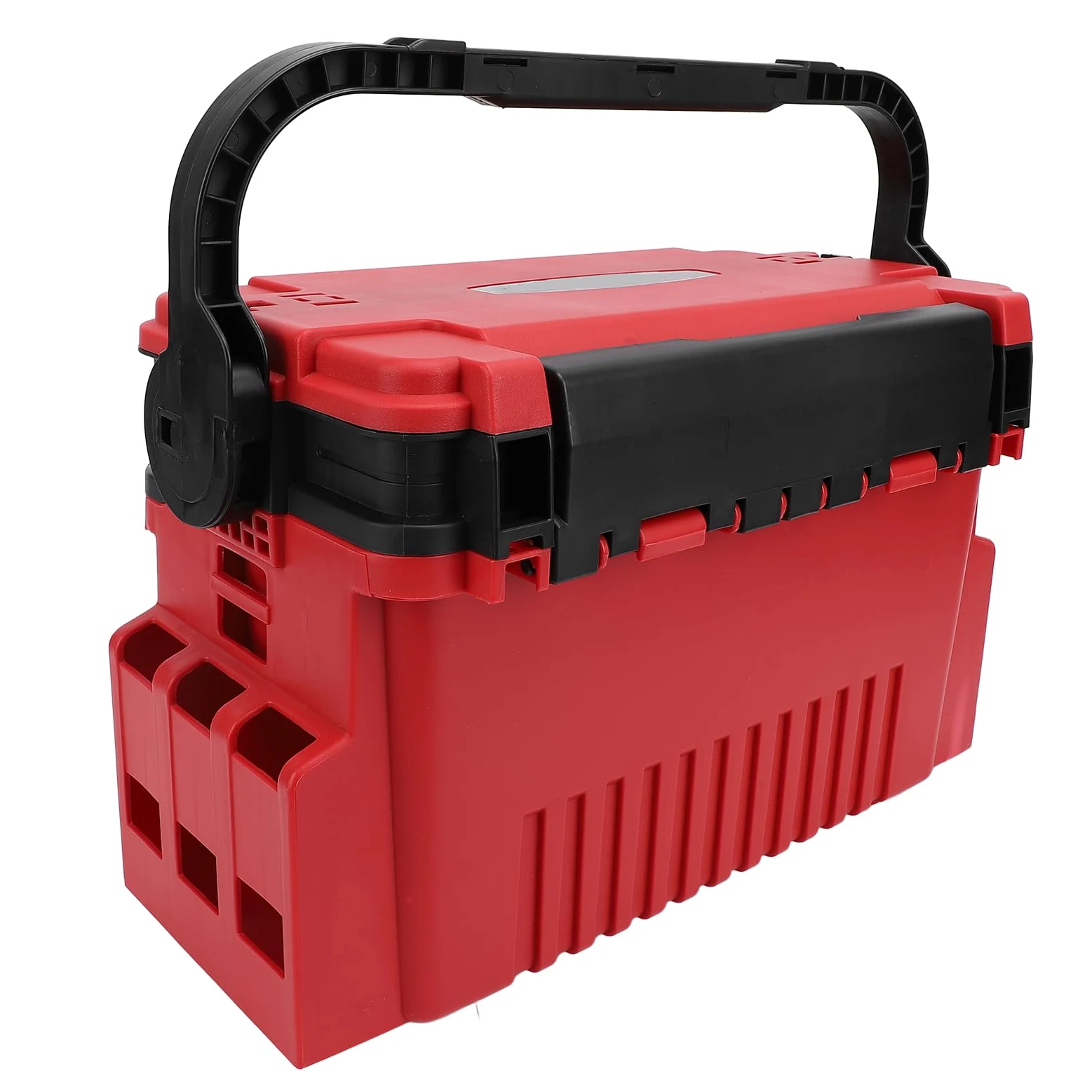 Caja de Aparejos de Pesca, Almacenamiento de PE con 17 Divisores, Organizador de Cebo Multicapa, Ideal para Entusiastas de la Pesca en Agua Salada y en Barco