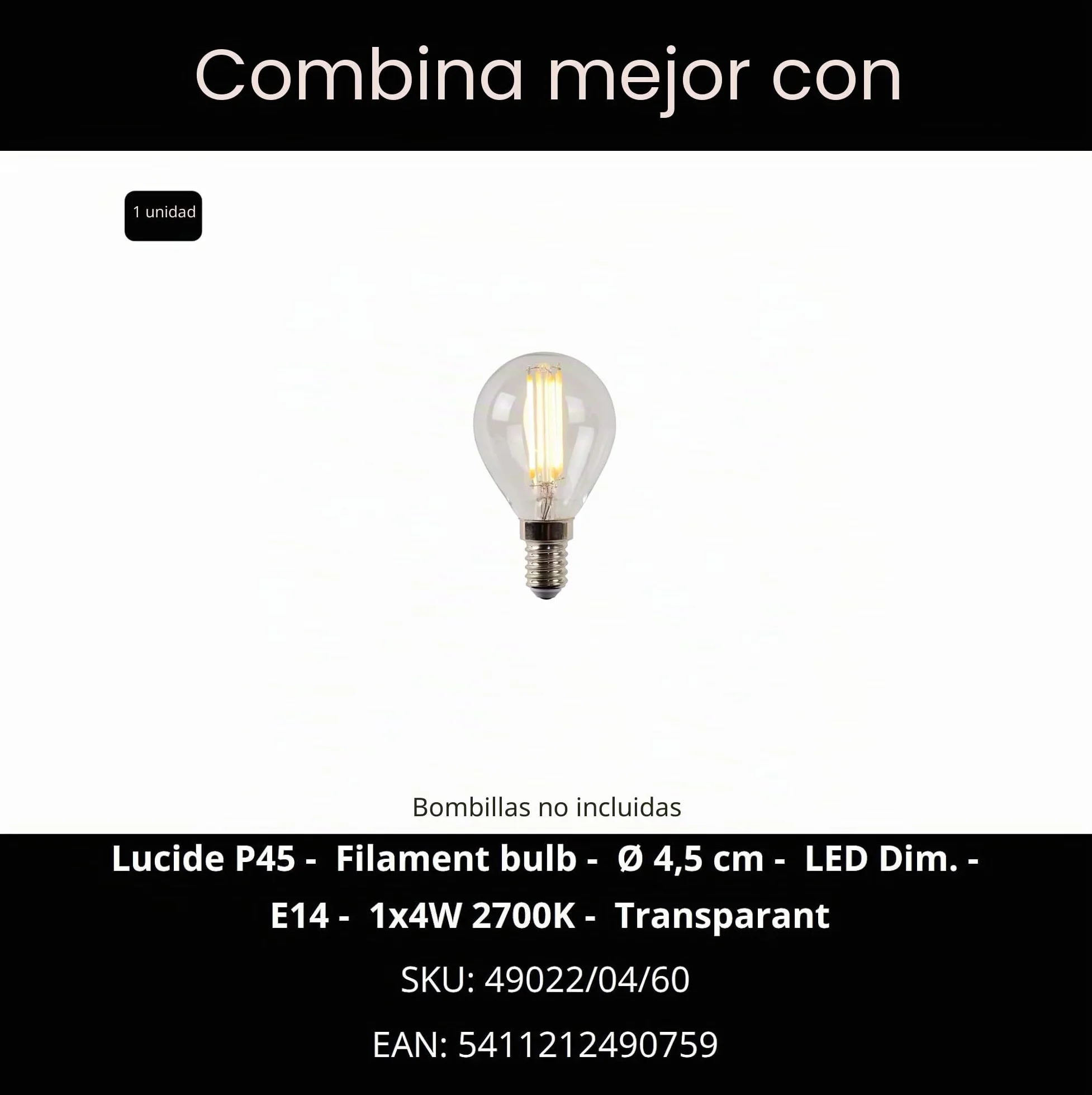 LUCIDE MARMO Lámpara de mesa Ø 16 cm 1xE14 Blanco