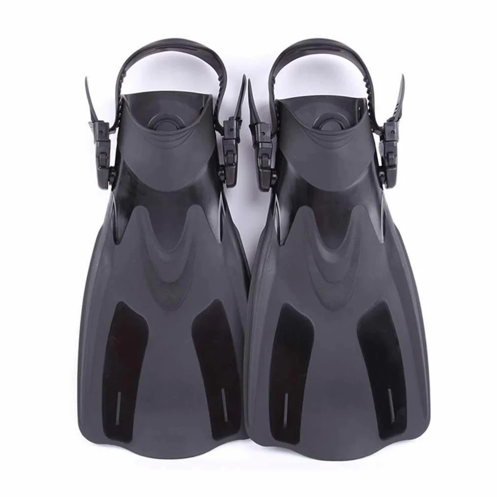 Aletas de natación, Aletas de natación para adultos, zapatos cortos de buceo, aletas de natación, aletas de buceo con talón